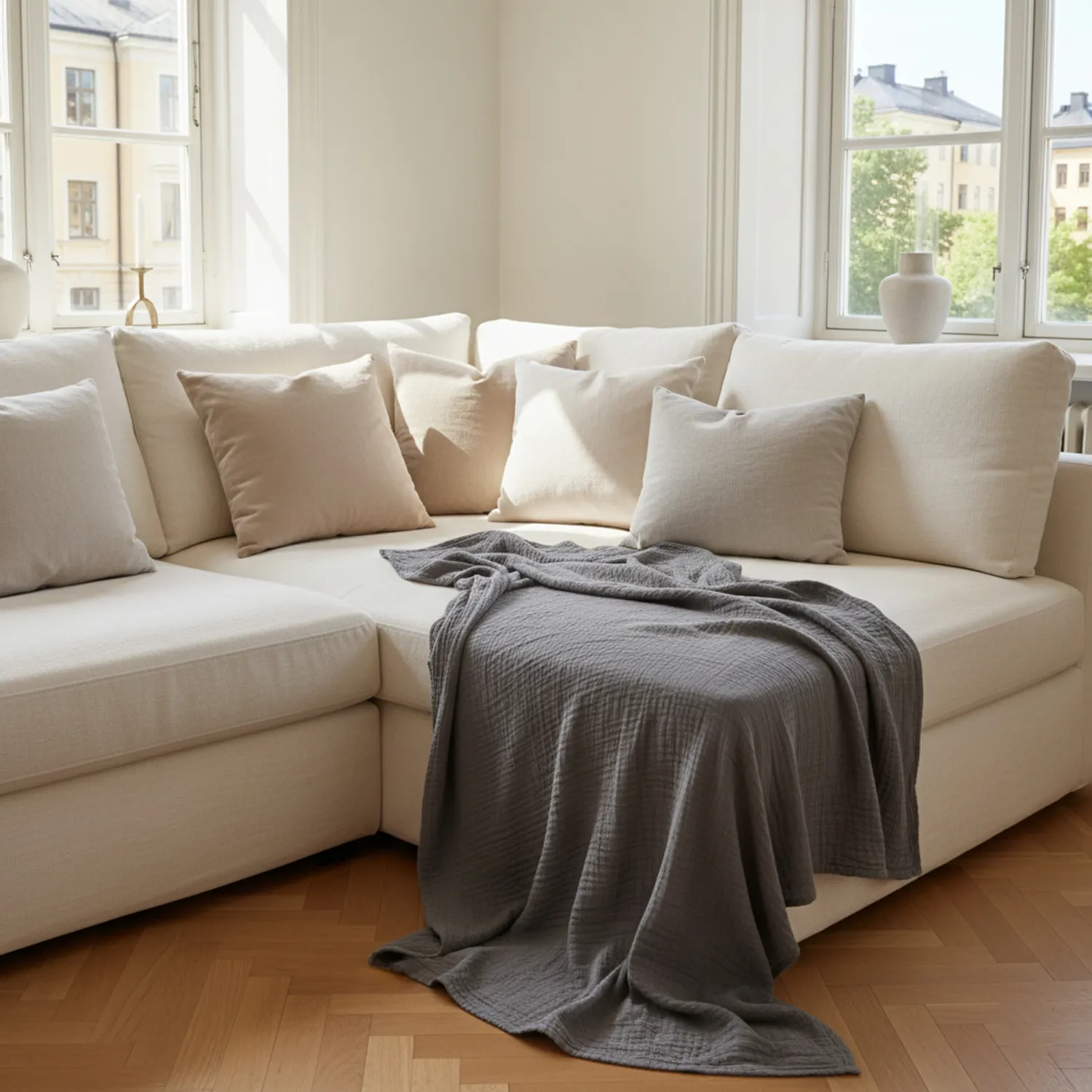 Pledd - Vanja Throw (svart)