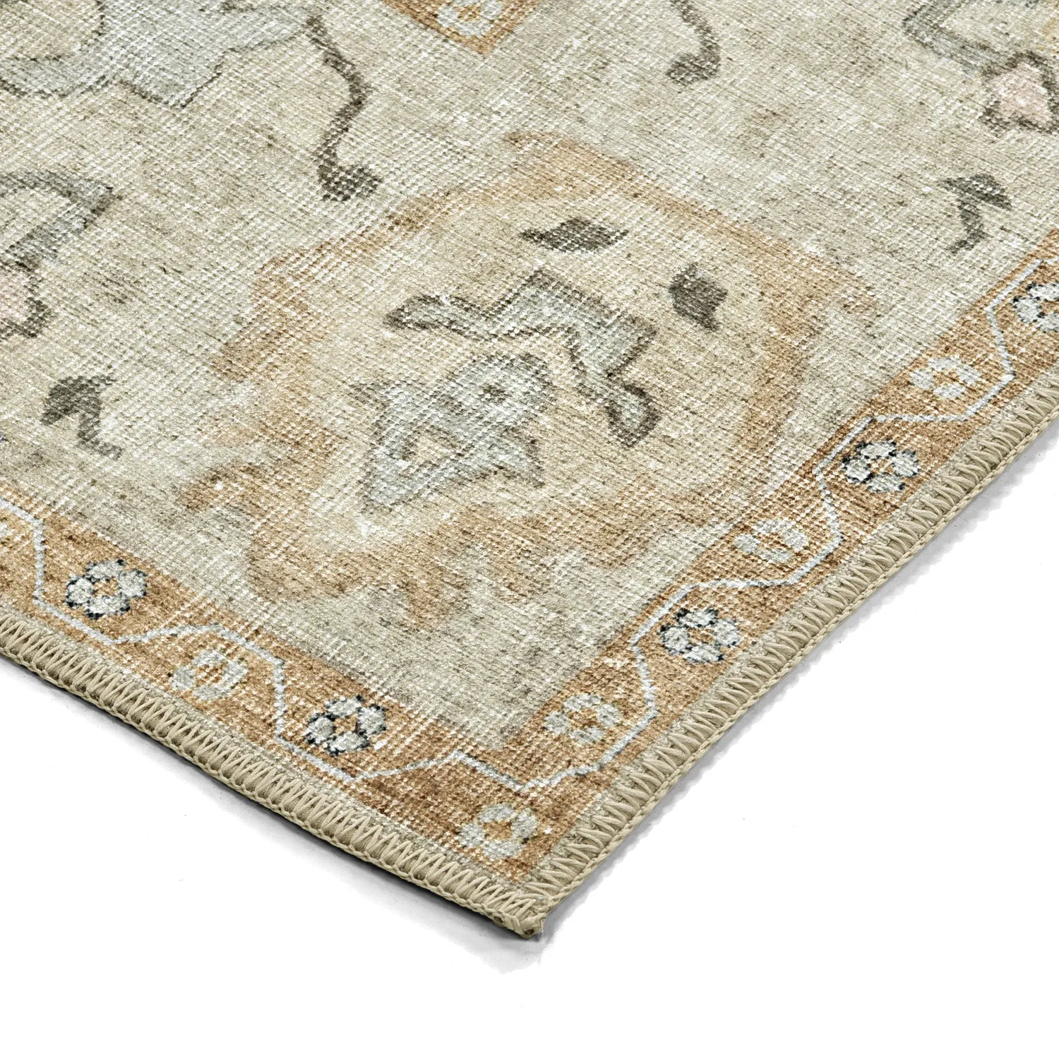 Flatvevd teppe - Amena (beige)