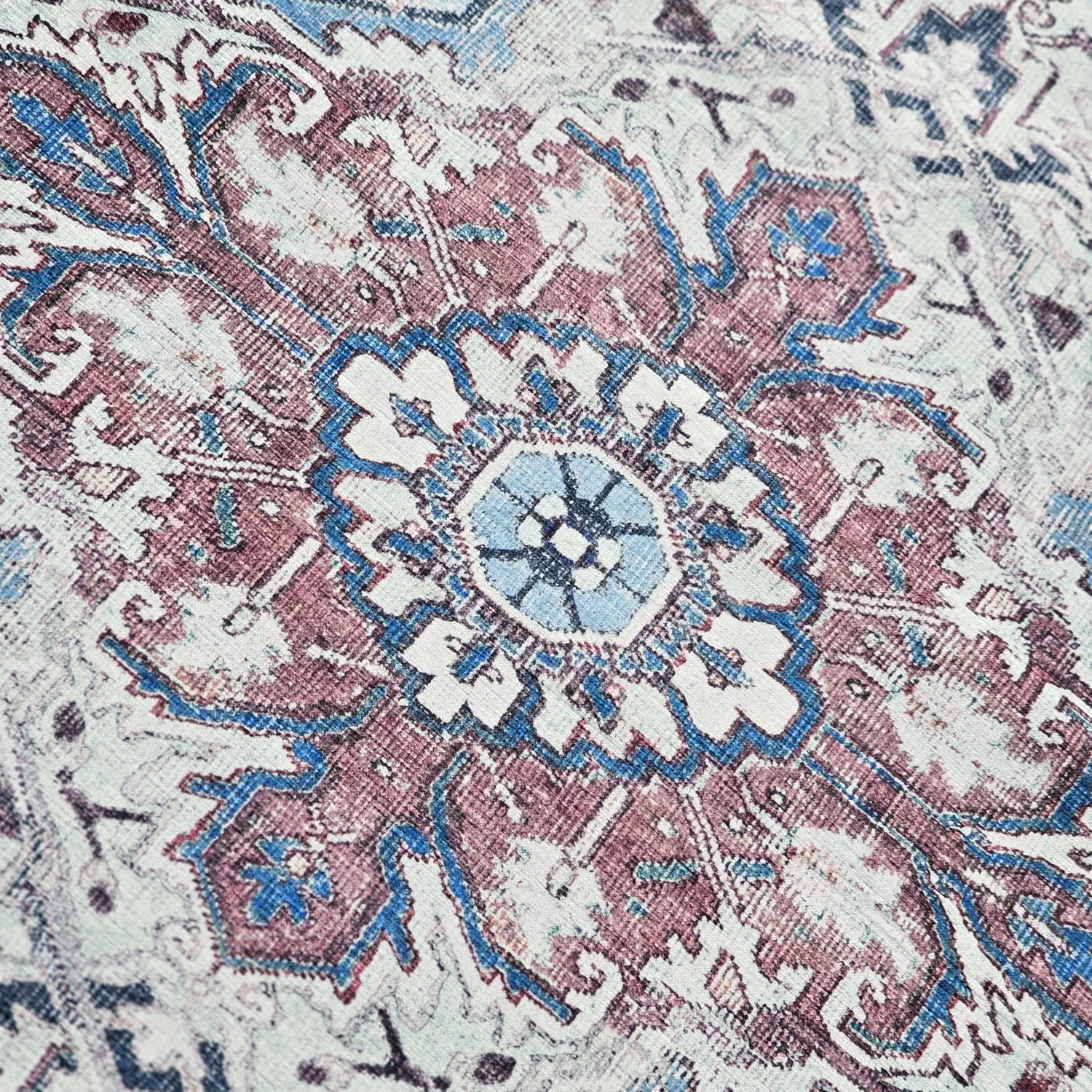 Flatvevd teppe - Birjand (blå)