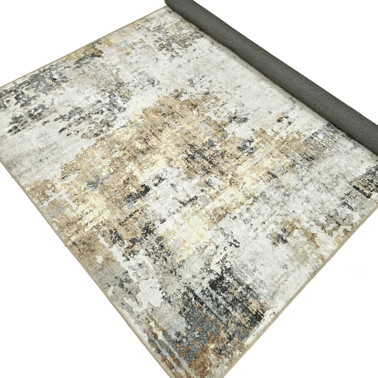 Flatvevd teppe - Comino (beige/multi)