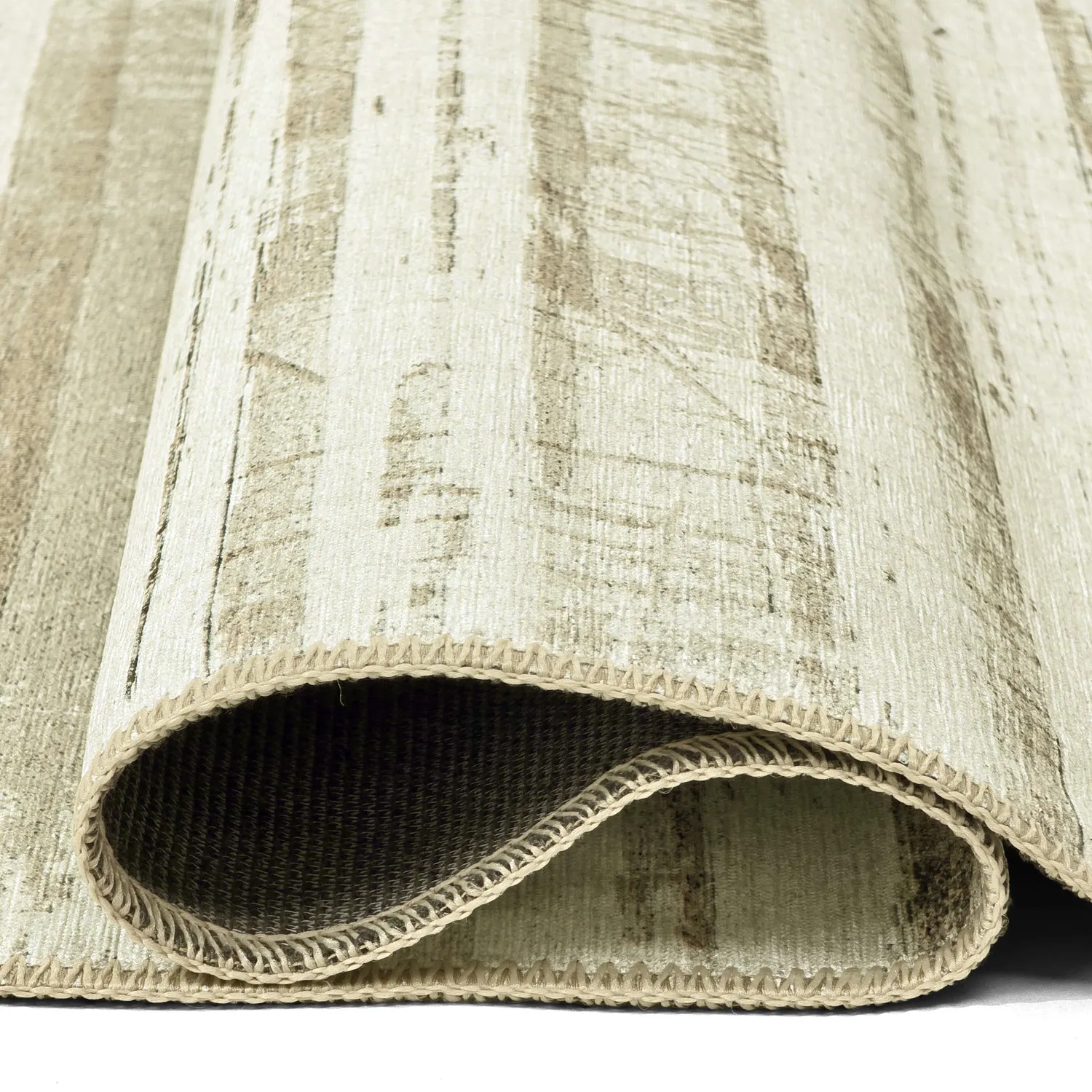 Flatvevd teppe - Delara (beige)