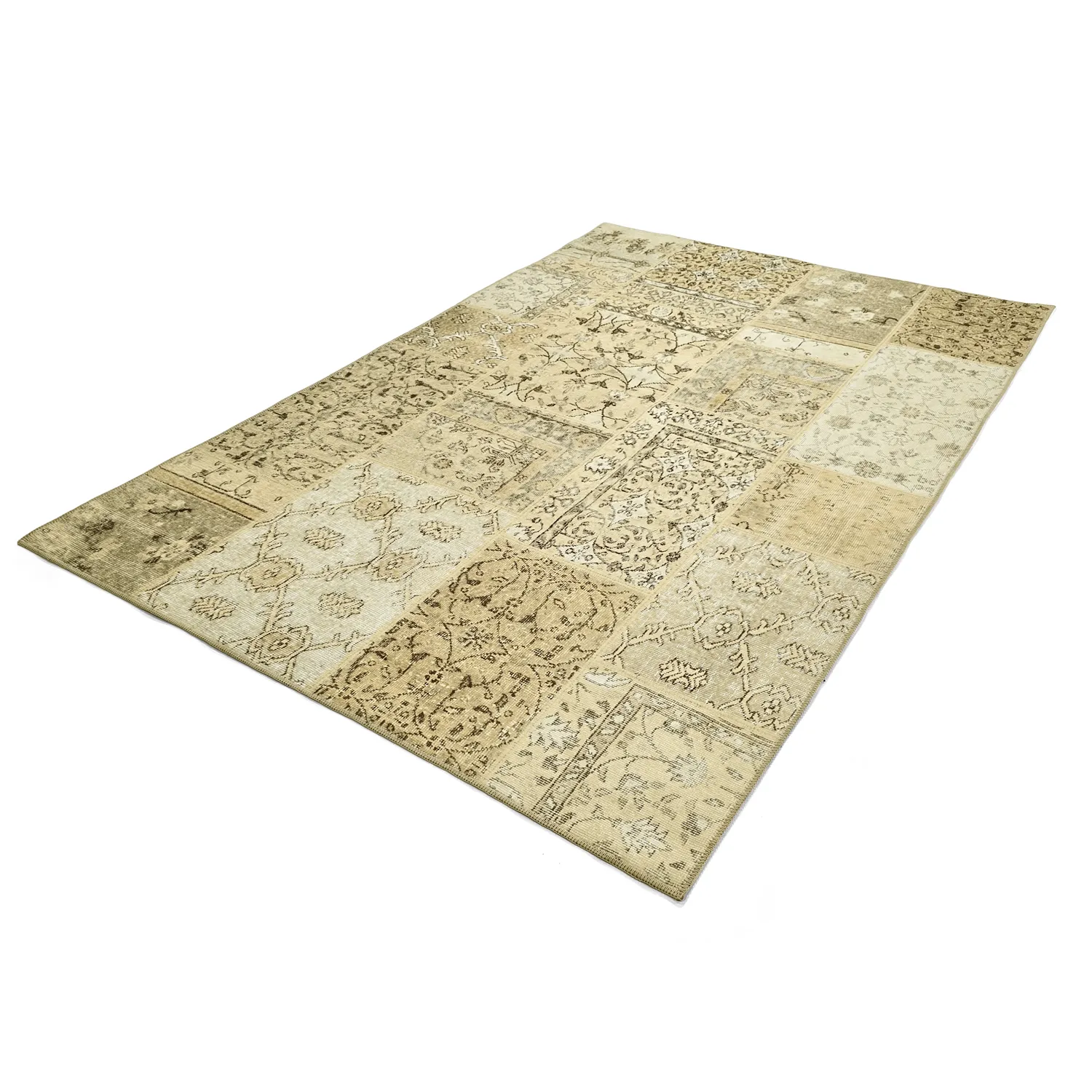 Flatvevd teppe - Myrina (beige)