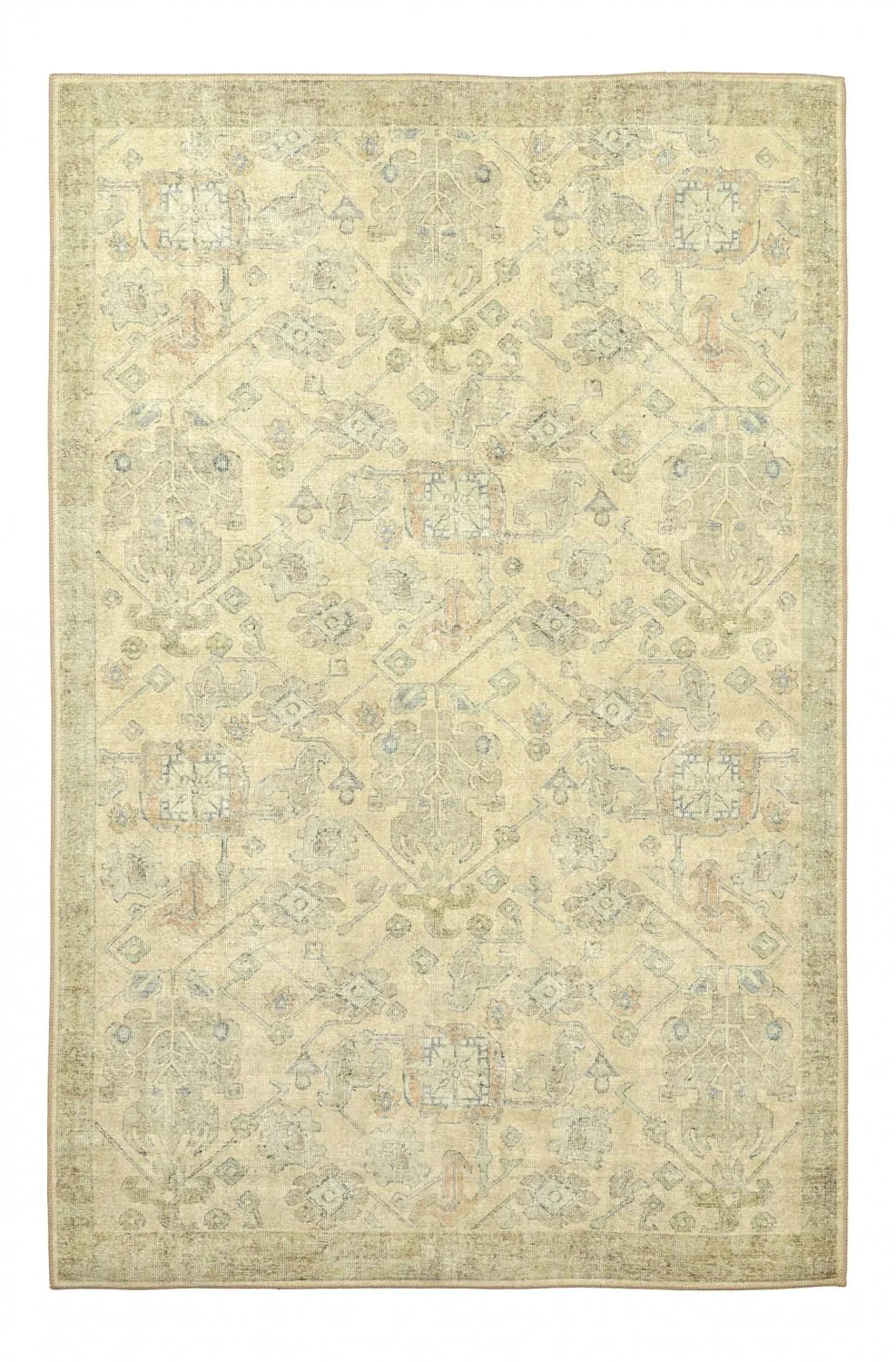 Flatvevd teppe - Noura (beige)