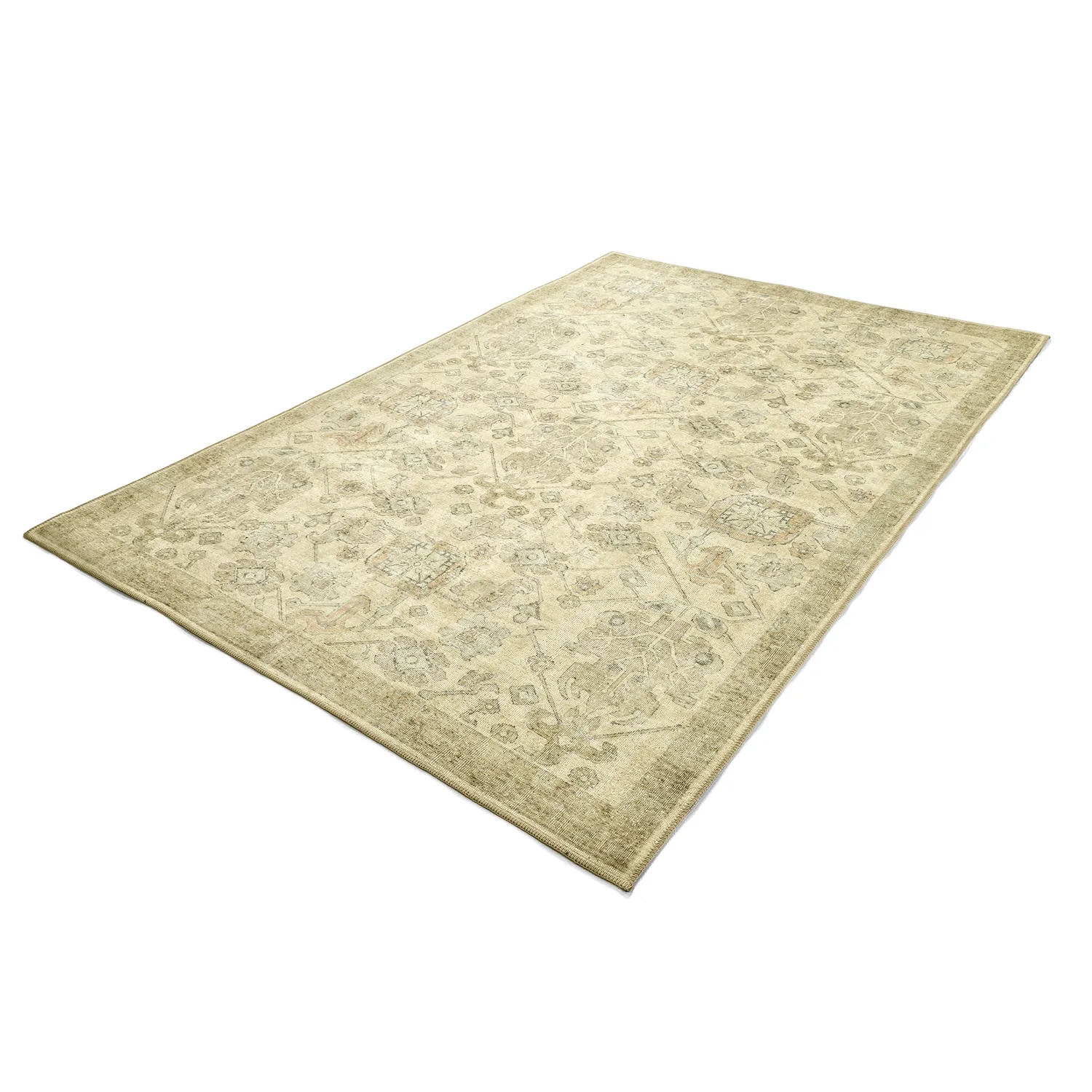 Flatvevd teppe - Noura (beige)