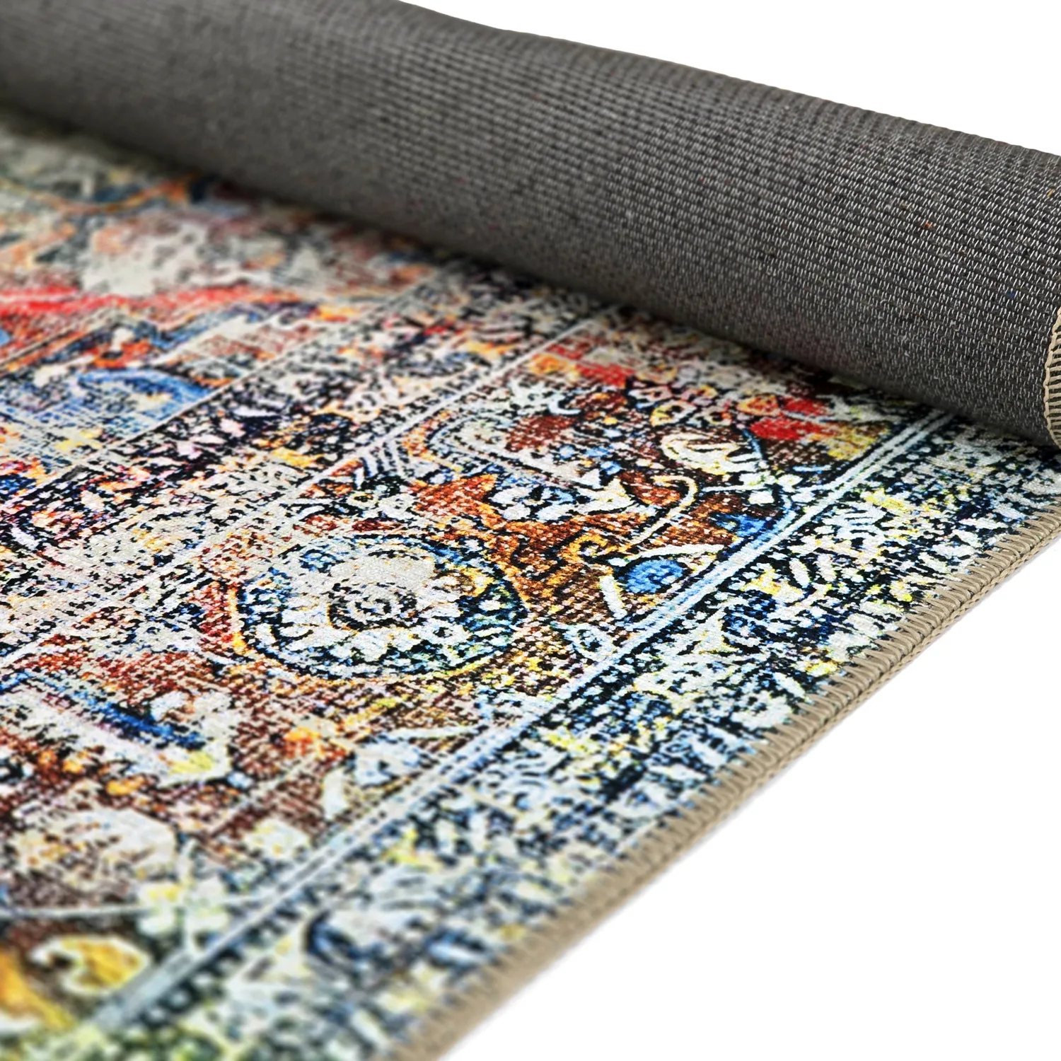 Flatvevd teppe - Oriental Rainbow (multi)