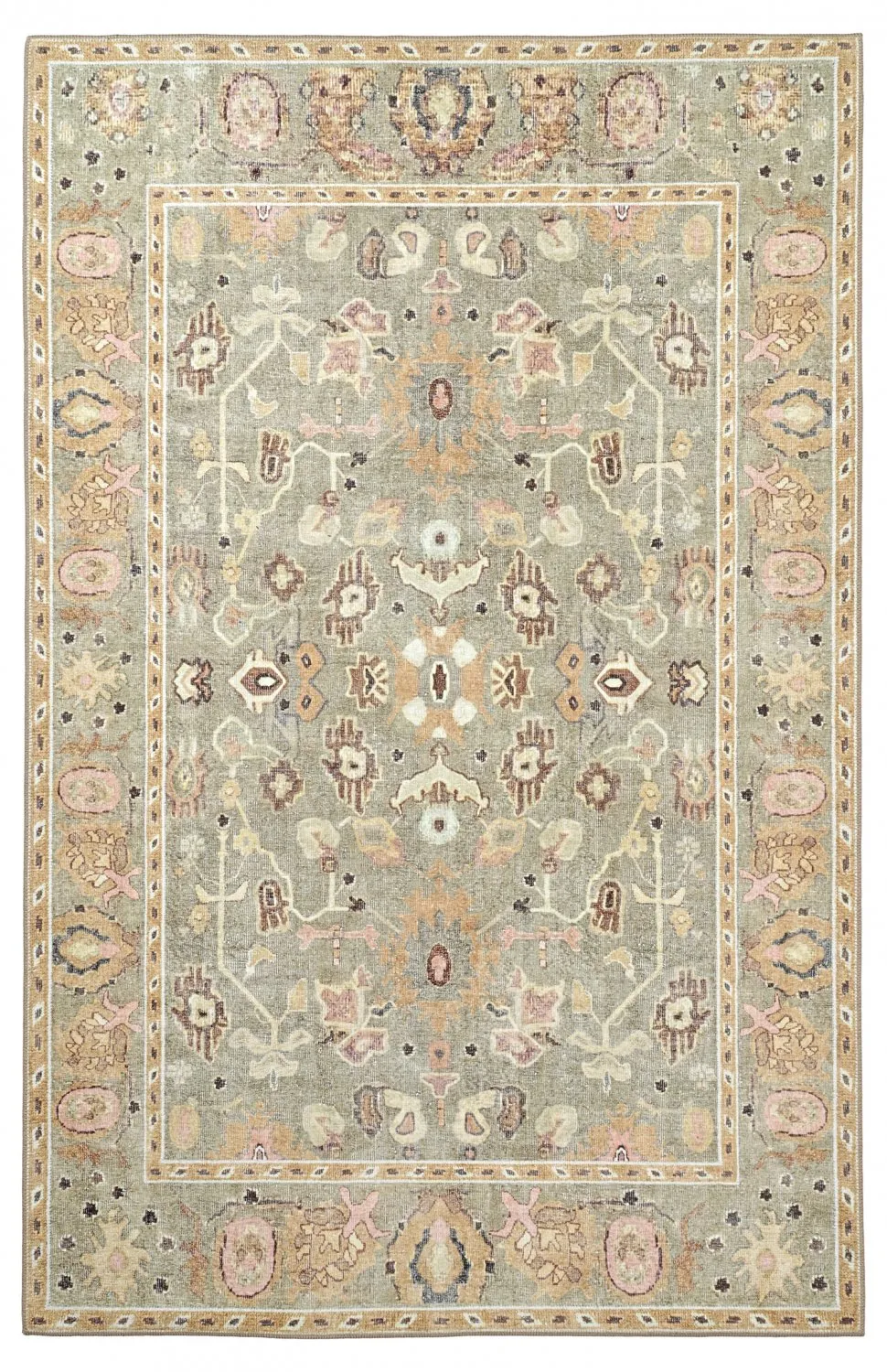 Flatvevd teppe - Yara (beige)