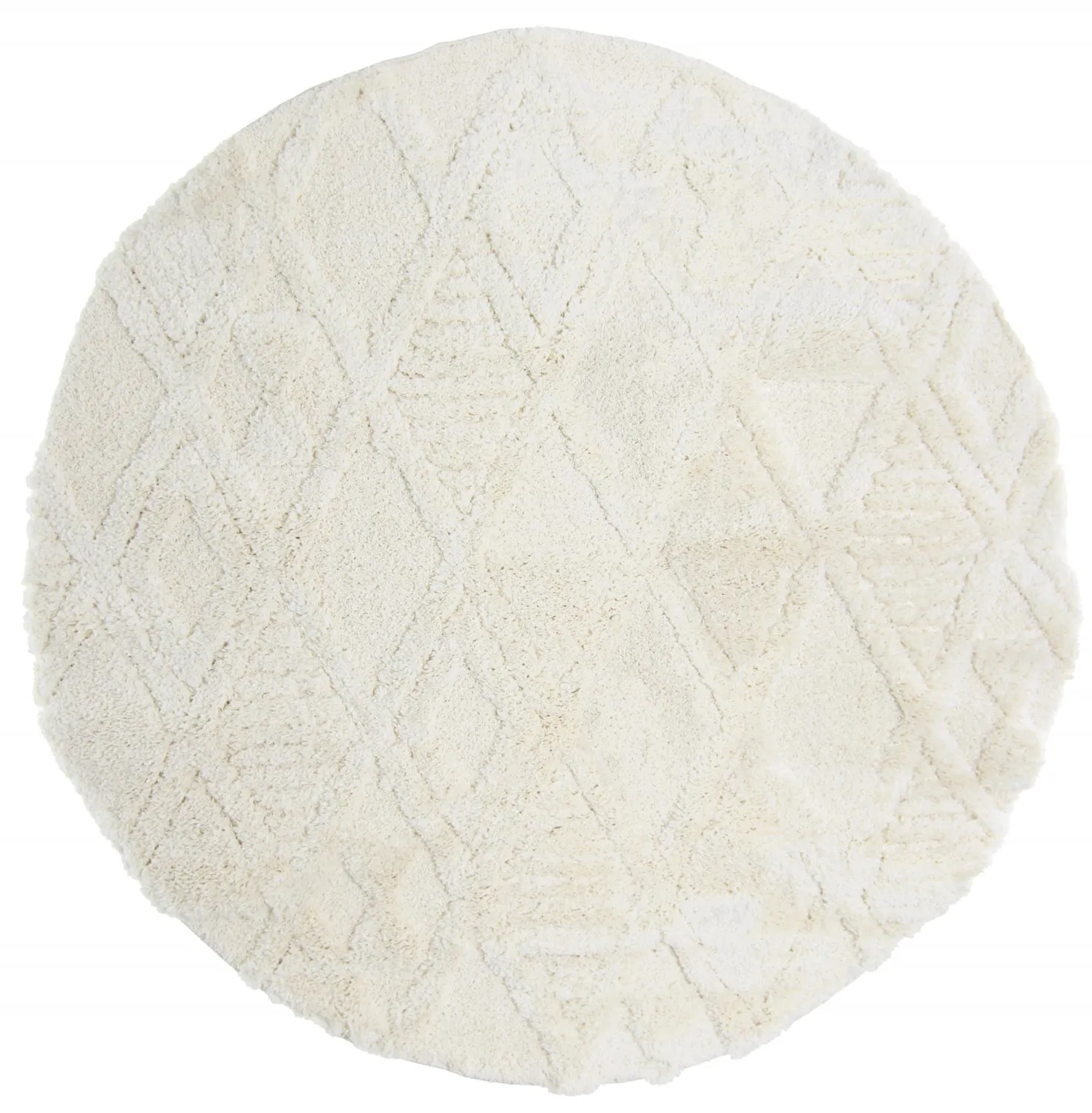 Runde tepper - Rostock (offwhite)