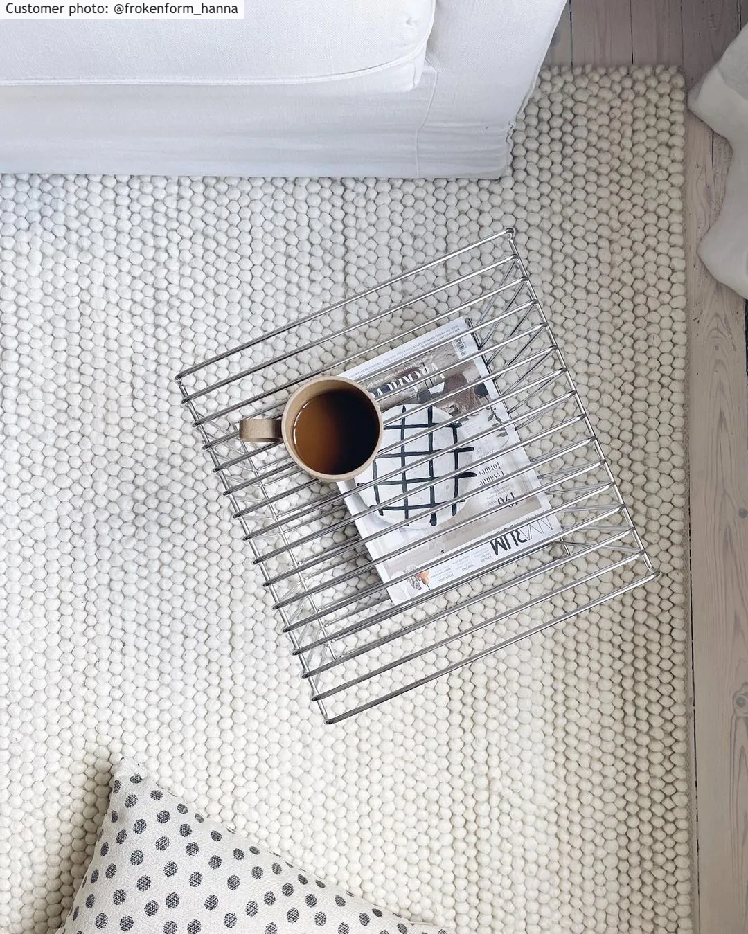 Ullteppe - Avafors Wool Bubble (beige)