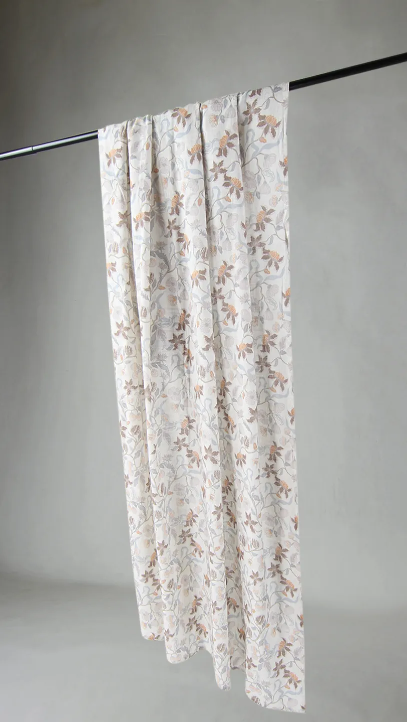 Gardiner - Bomullsgardin - Sollan (beige)