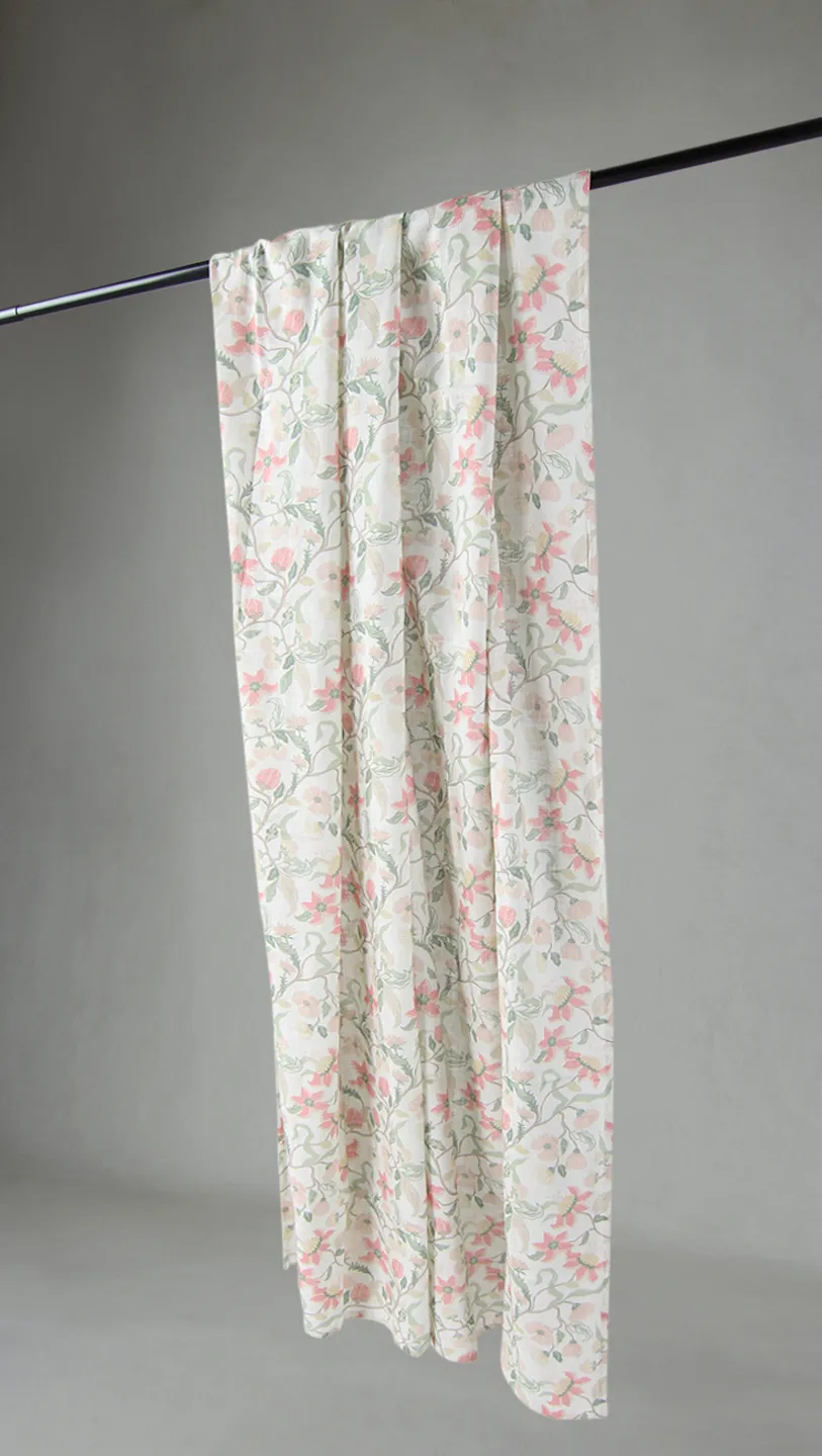 Gardiner - Bomullsgardin - Sollan (rosa)