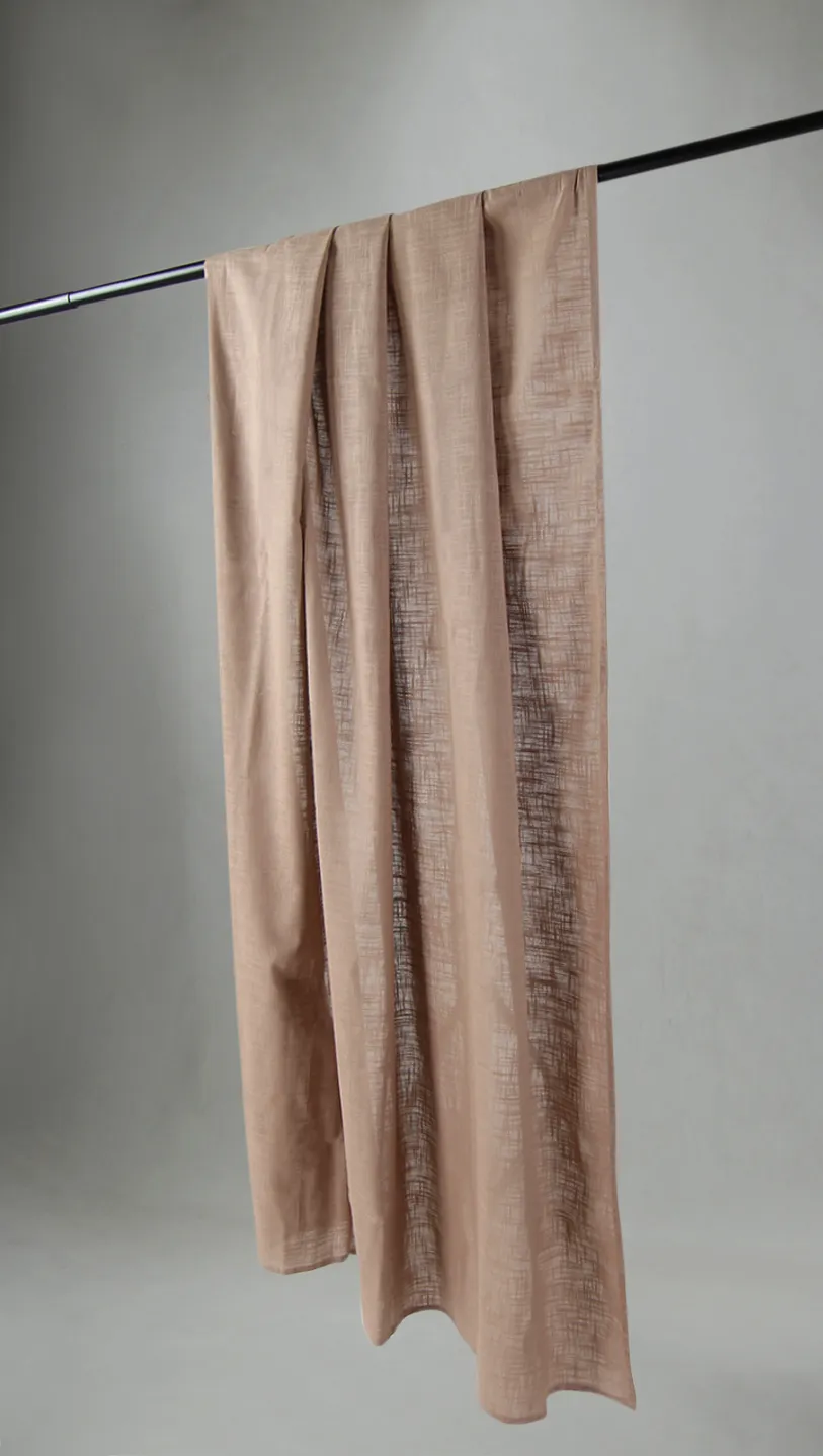 Gardiner - Bomullsgardin - Lollo (mørk beige)