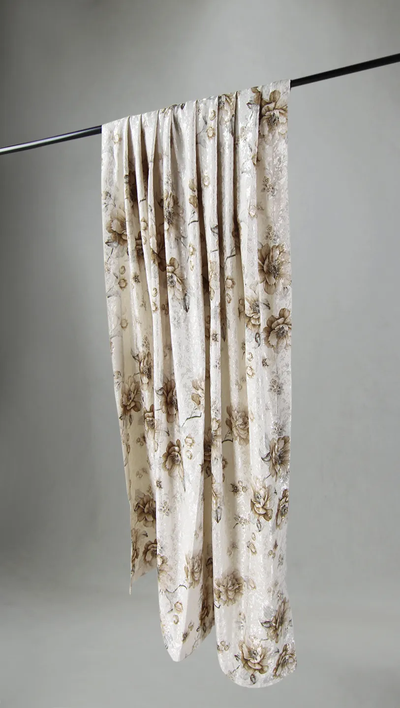 Gardin - Blom (beige)