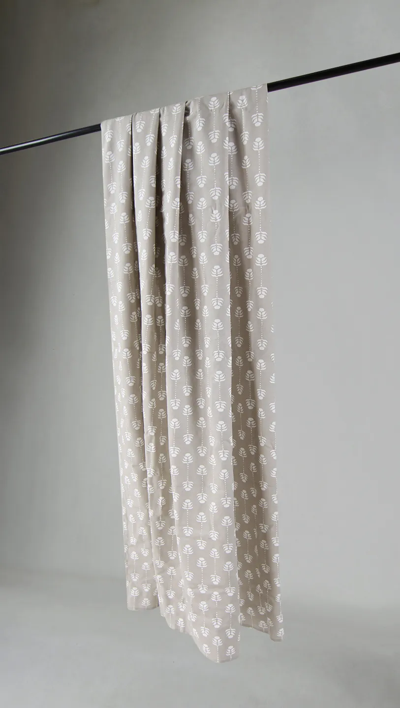 Gardiner - Bomullsgardin Sari (beige)