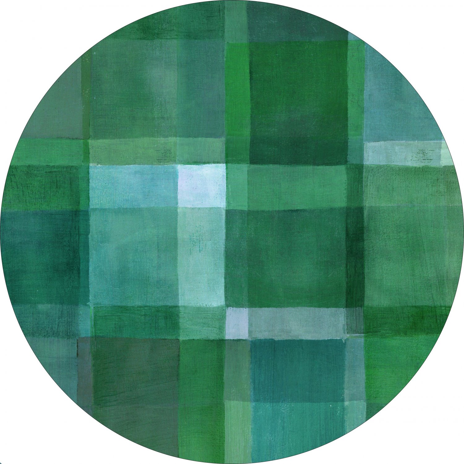 Rundt teppe - Lannion (grön)