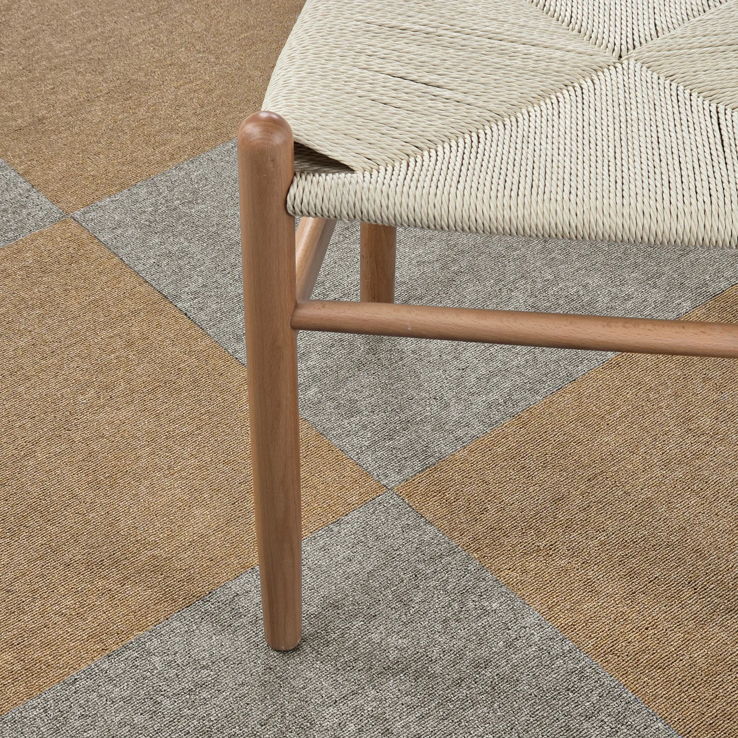 Helteppe - Almeria Tekstilfliser 24 stk. (beige)