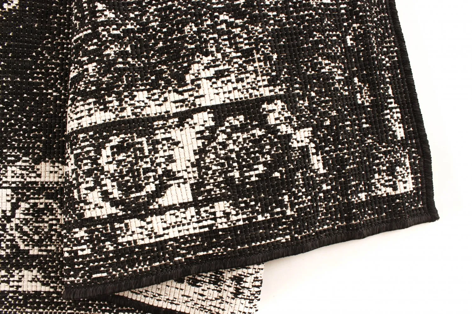 Innendørs/Utendørs tepper - Brussels Weave (svart)