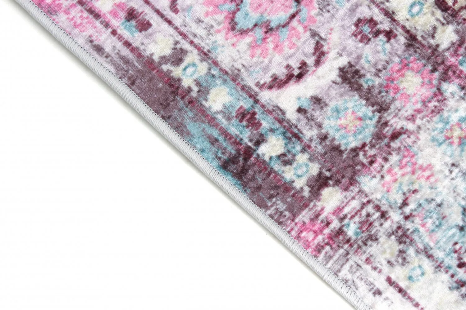 Rundt teppe - Jedaida (rosa/multi)