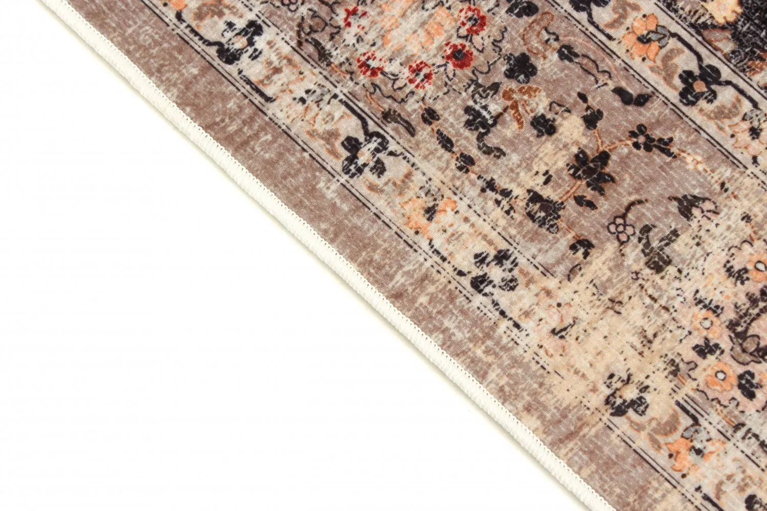 Rundt teppe - Bouhjar (beige/multi)