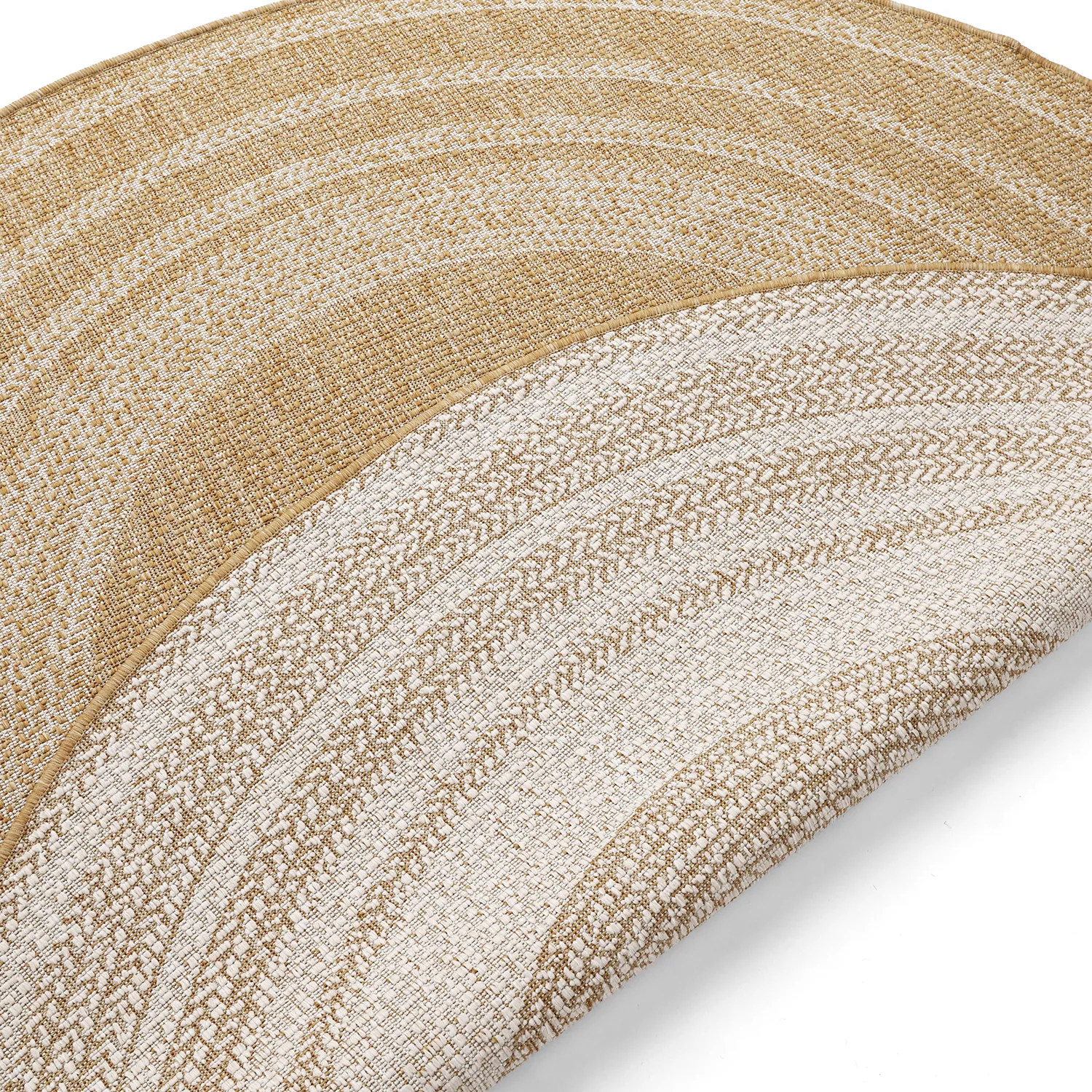 Rundt teppe - Indoor/Outdoor Angus (natur)
