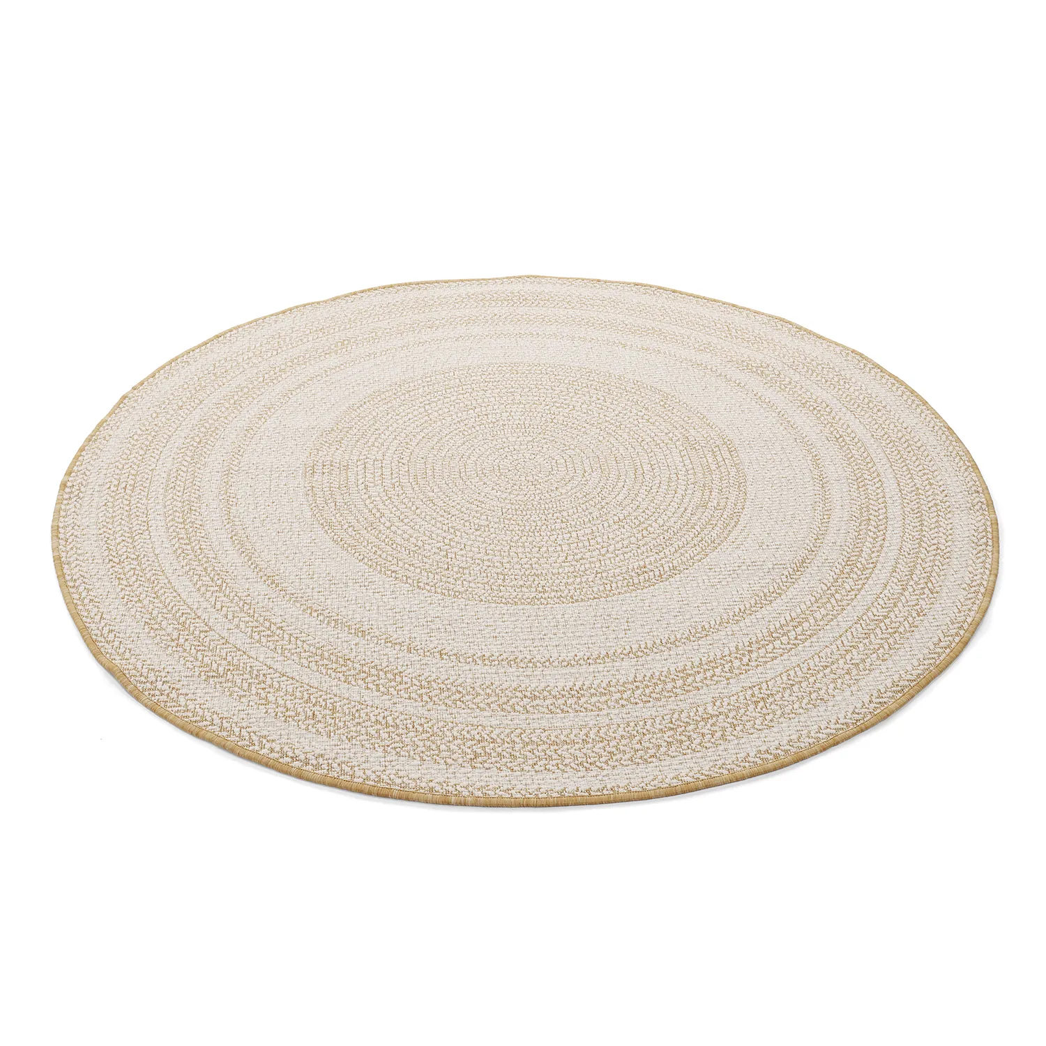 Rundt teppe - Indoor/Outdoor Angus (natur)