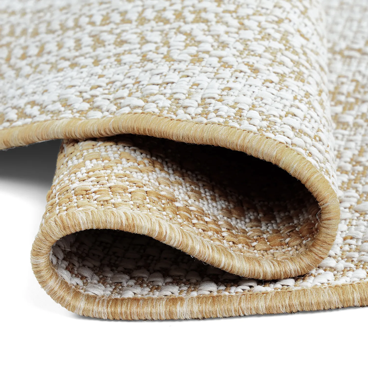 Rundt teppe - Indoor/Outdoor Angus (natur)