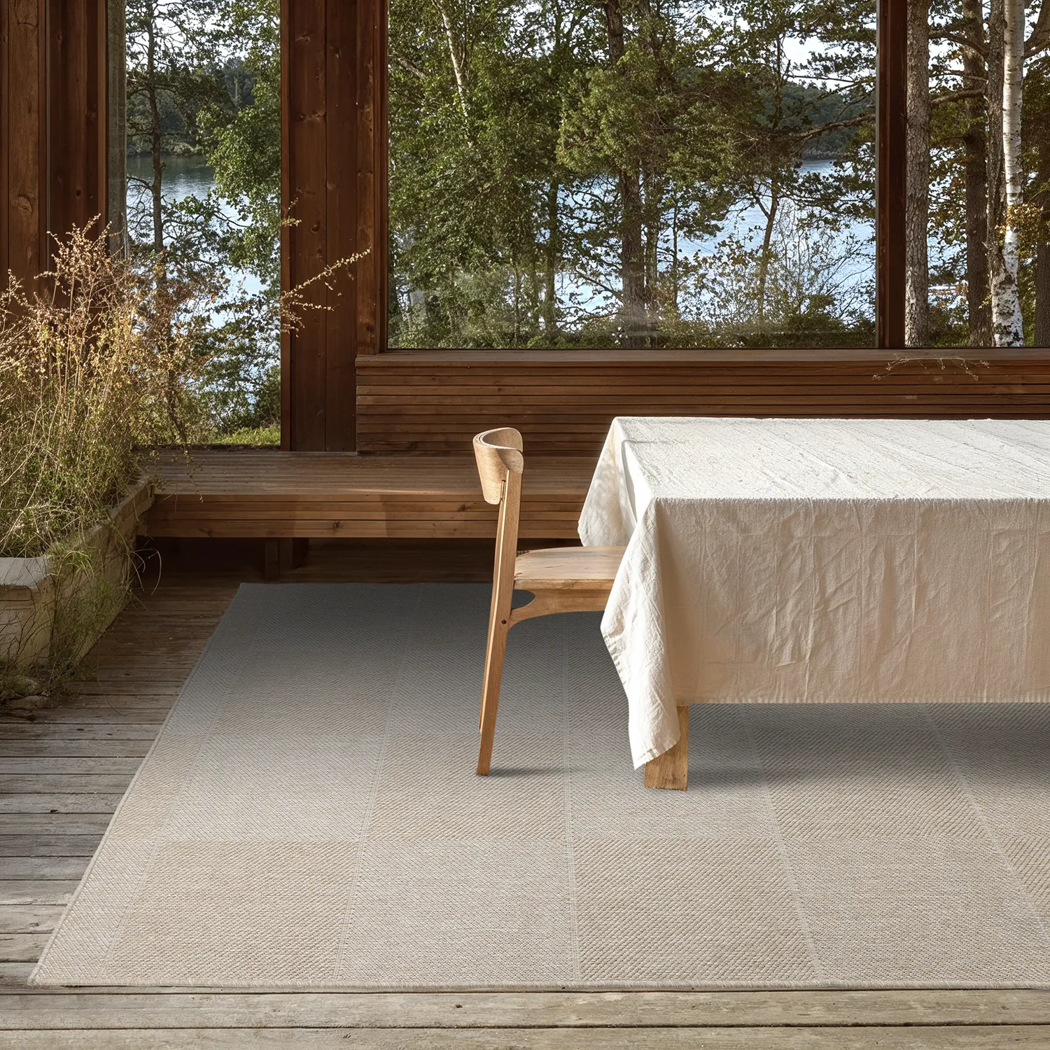 Innendørs/Utendørs tepper - utomhusmatta - Ava (beige)