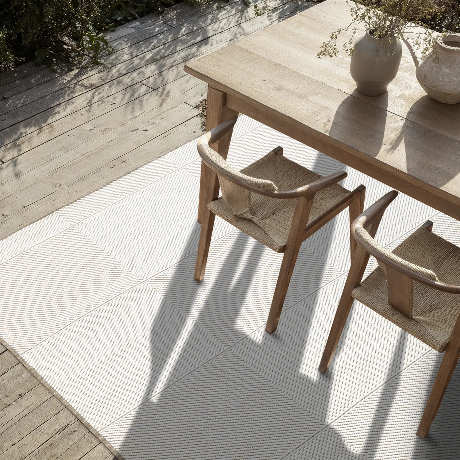 Innendørs/Utendørs tepper - utomhusmatta - Ava (beige)