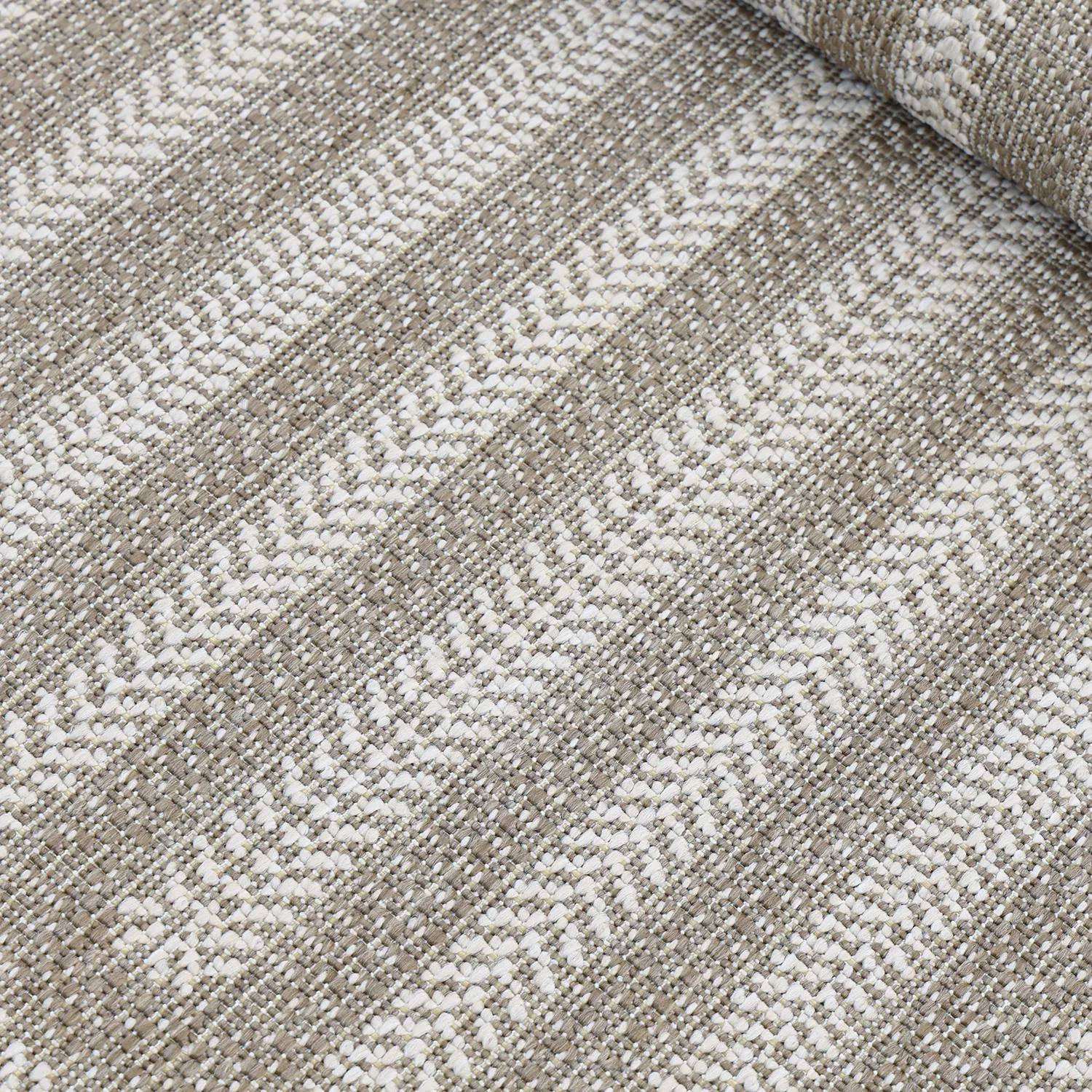 Ovalt teppe - Indoor/outdoor Leander (beige)