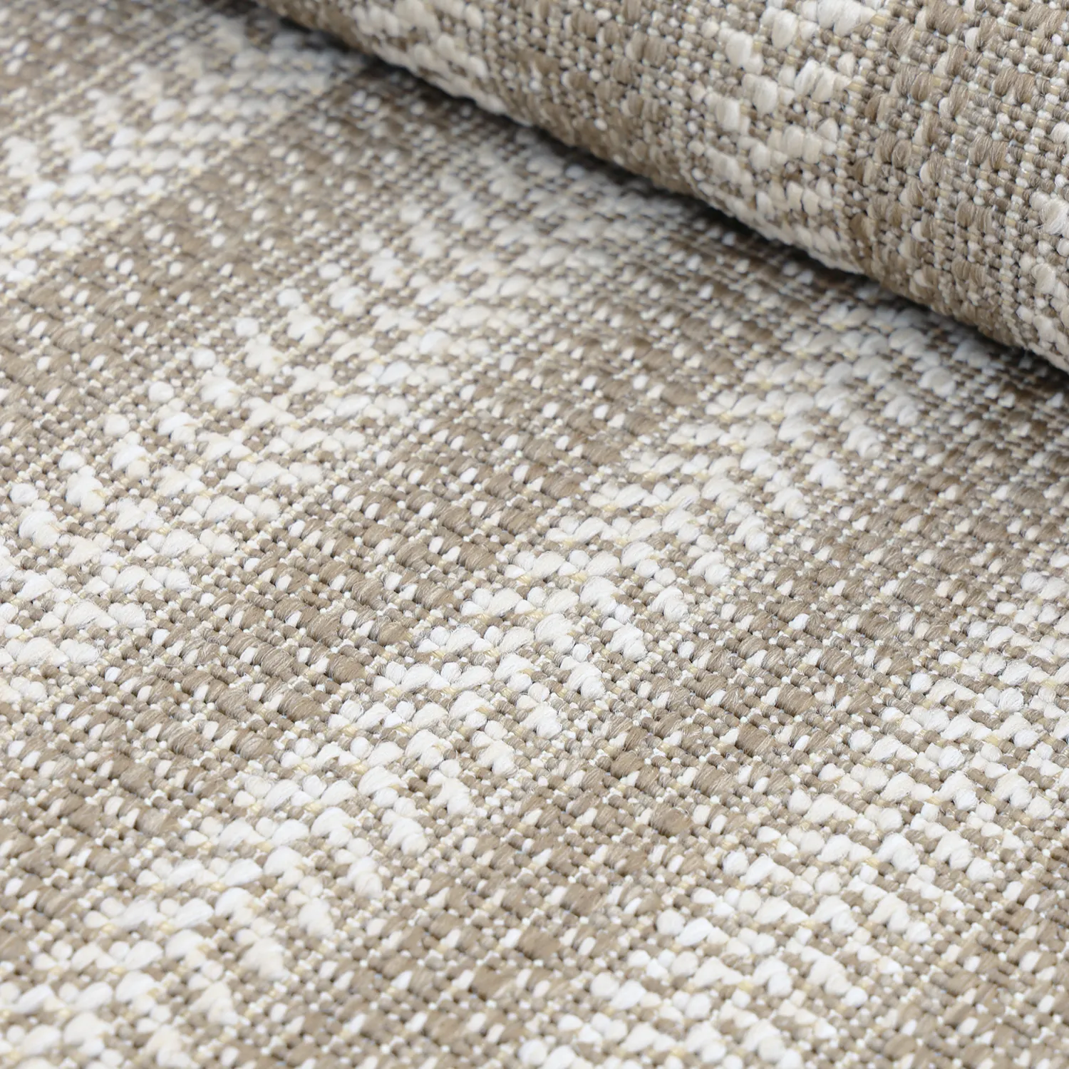 Ovalt teppe - Indoor/outdoor Leander (beige)