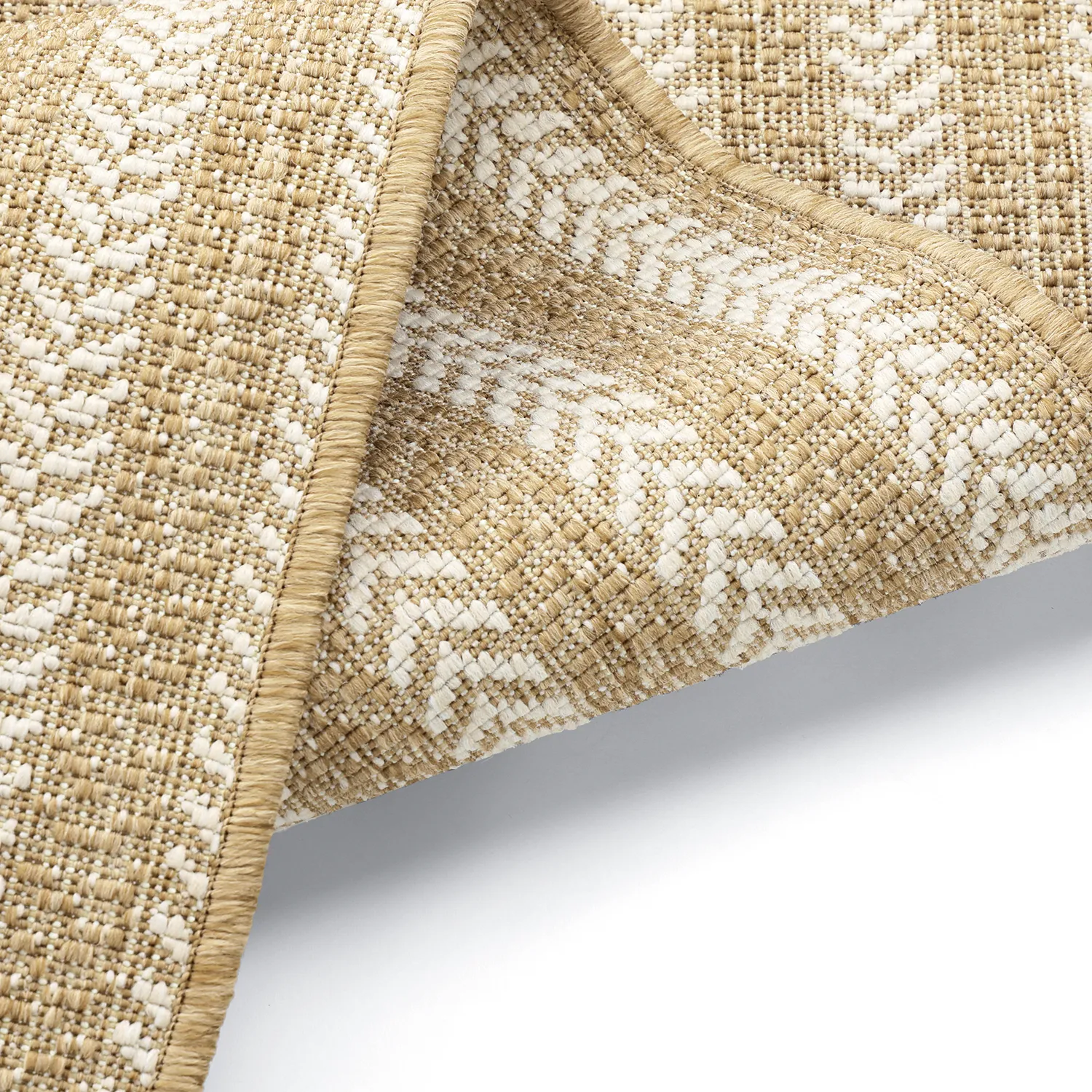 Ovalt teppe - Indoor/outdoor Leander (natur)