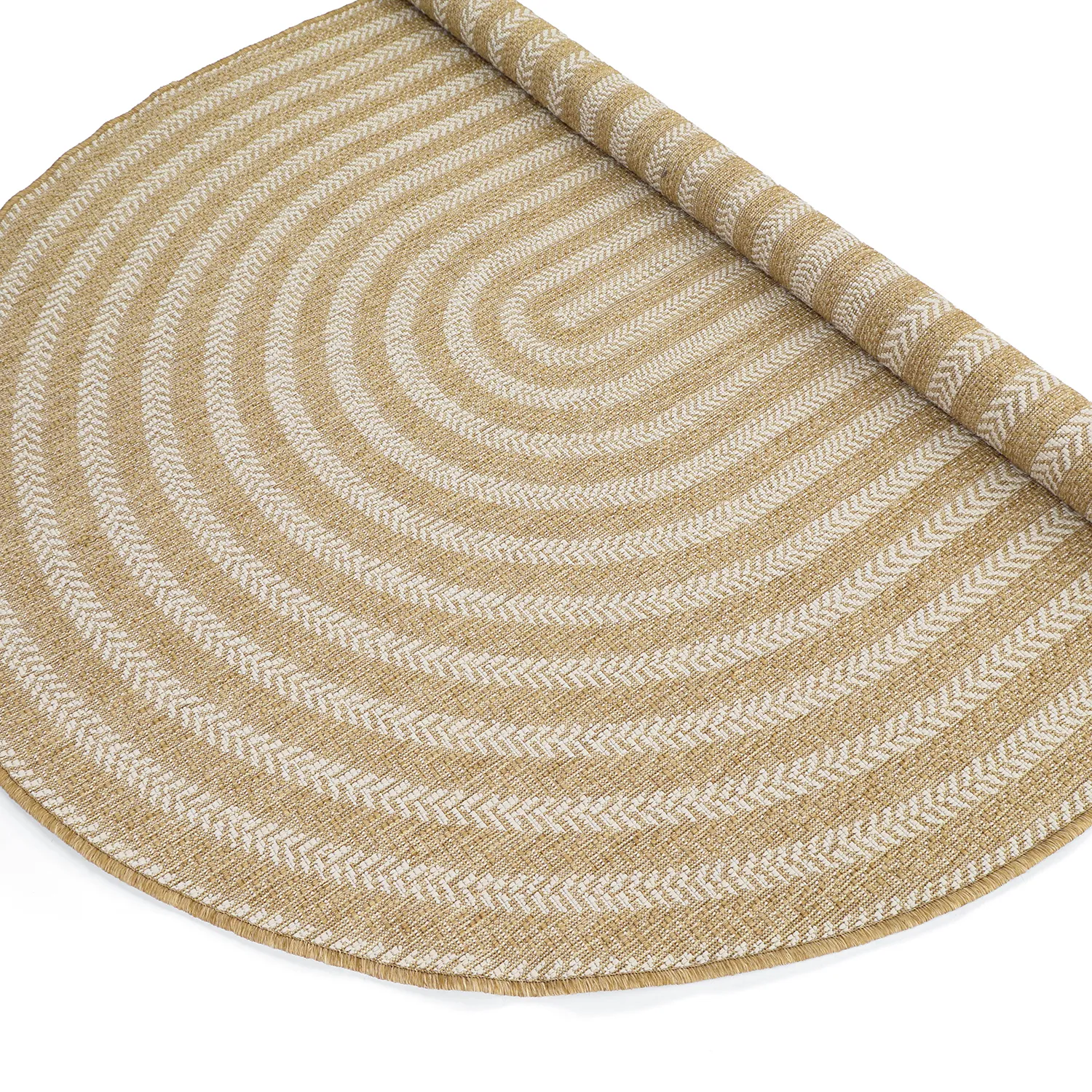 Ovalt teppe - Indoor/outdoor Leander (natur)