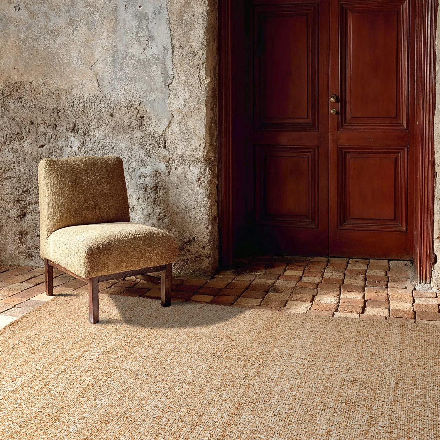 Innendørs/Utendørs tepper - Milford Wool Look (beige)