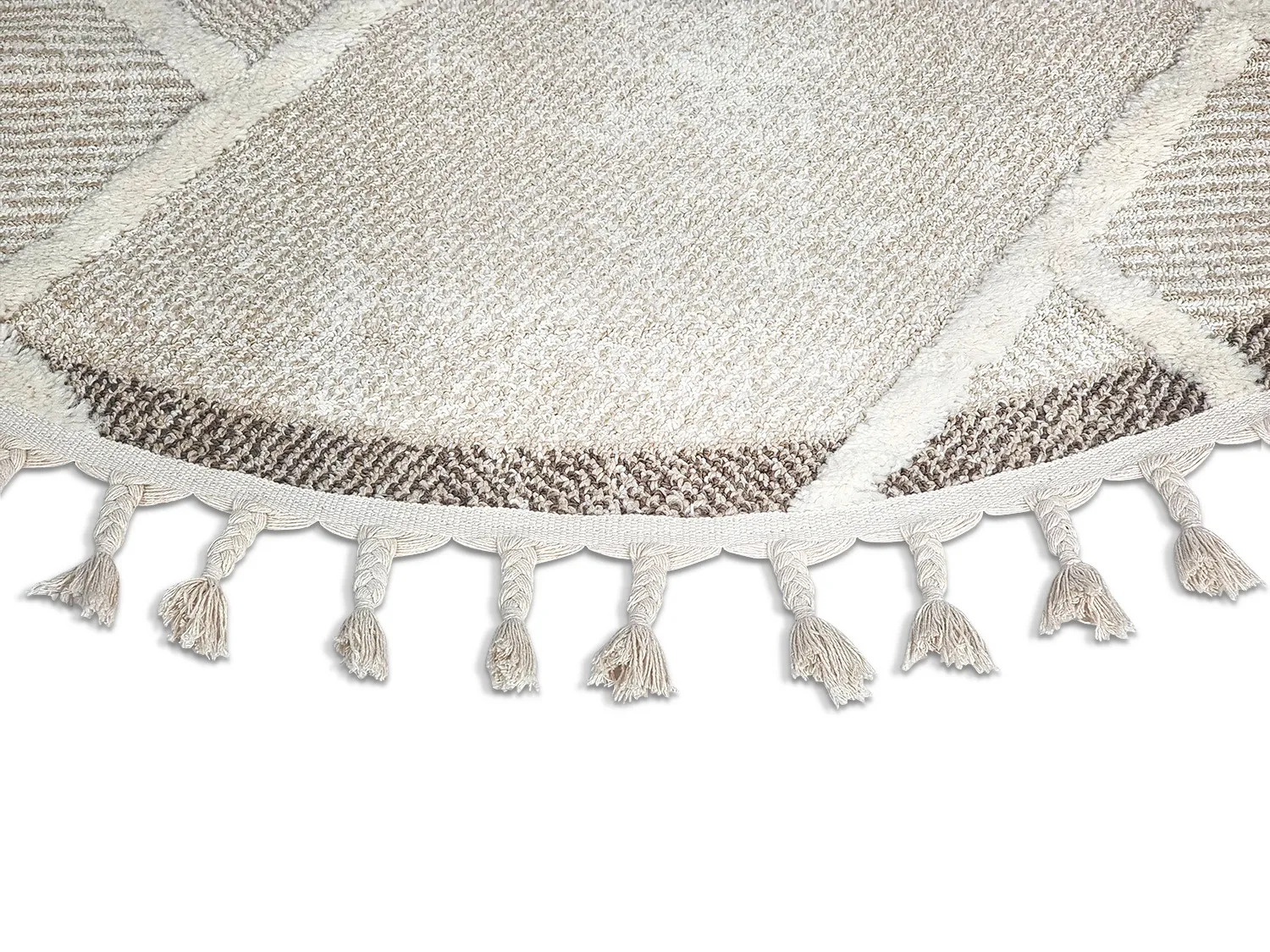 Runde tepper - Boston (beige)