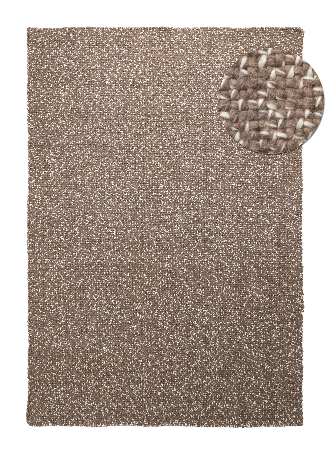 Innendørs/Utendørs tepper - Orta Wool Look (brun)