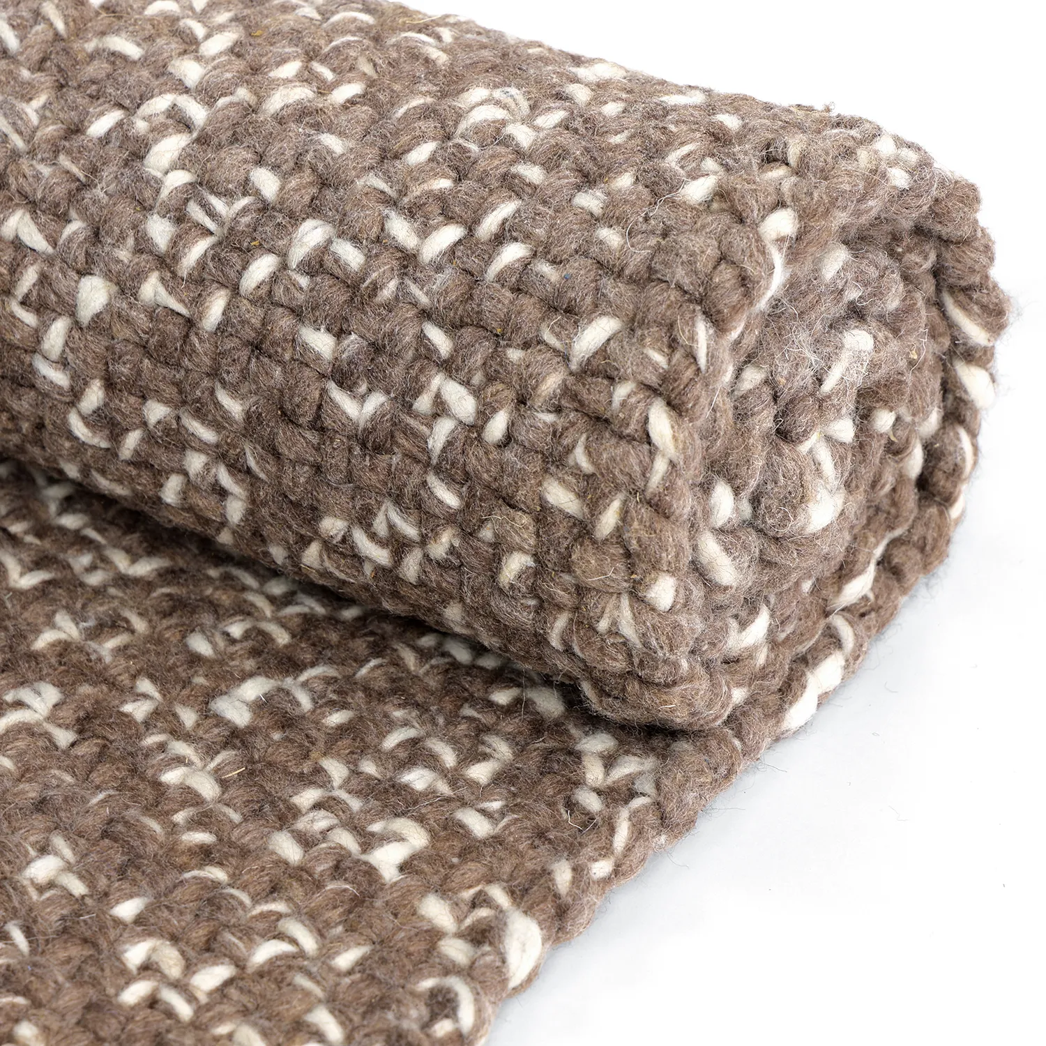 Innendørs/Utendørs tepper - Orta Wool Look (brun)