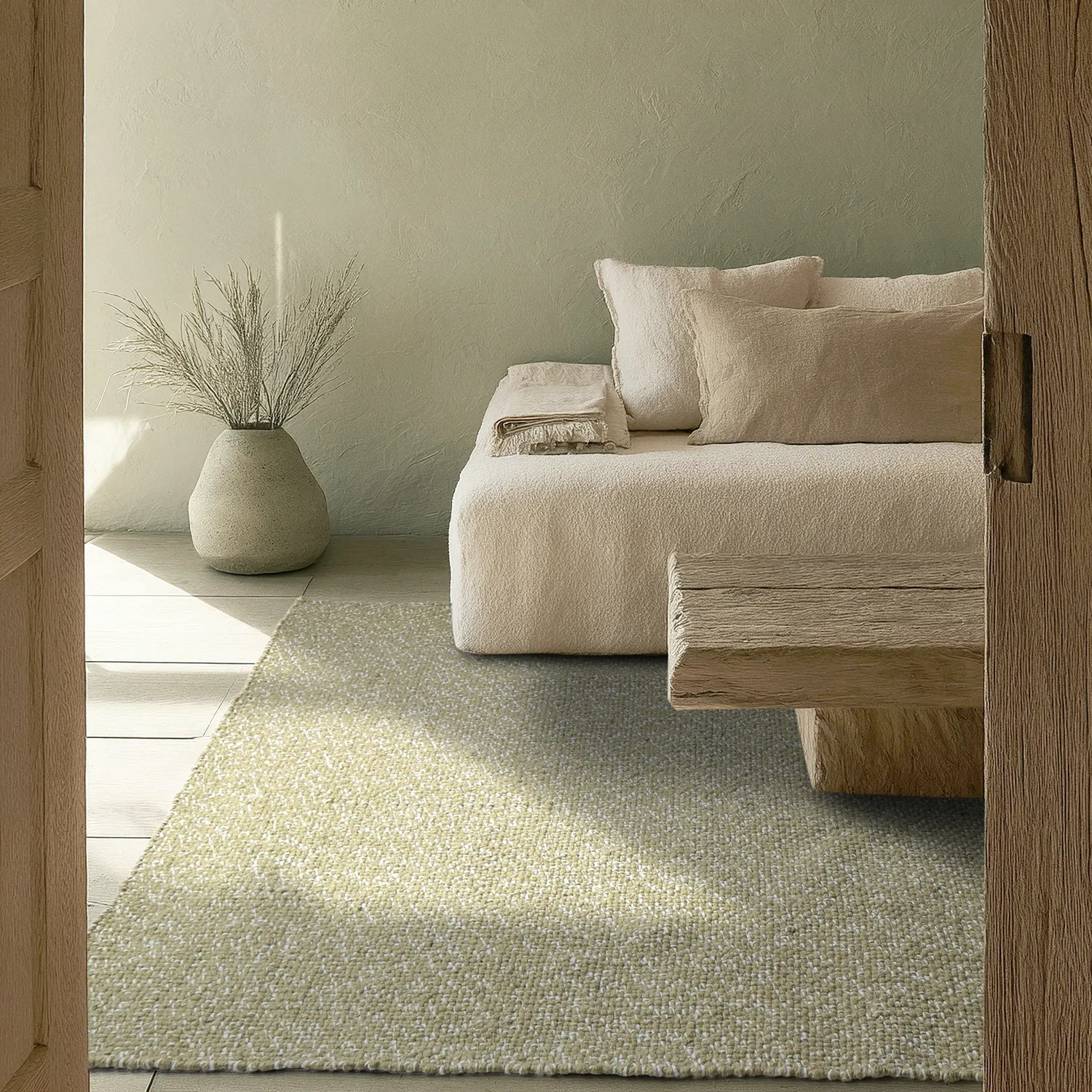 Innendørs/Utendørs tepper - Orta Wool Look (mosegrønn)