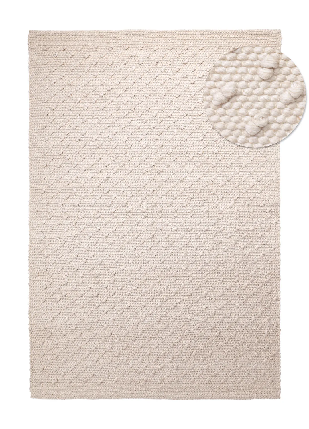 Innendørs/Utendørs tepper - Todi Wool Look (krem)