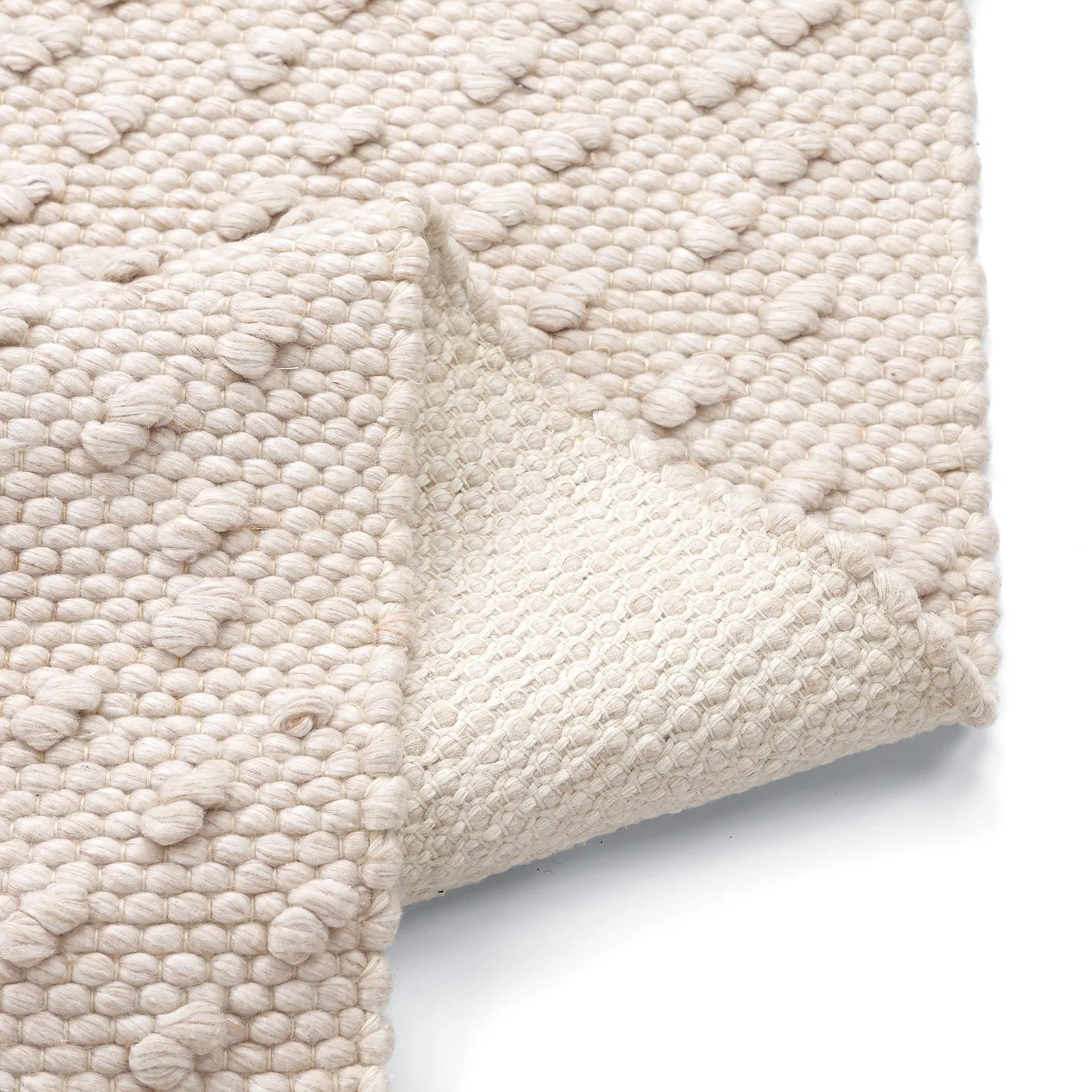 Innendørs/Utendørs tepper - Todi Wool Look (krem)