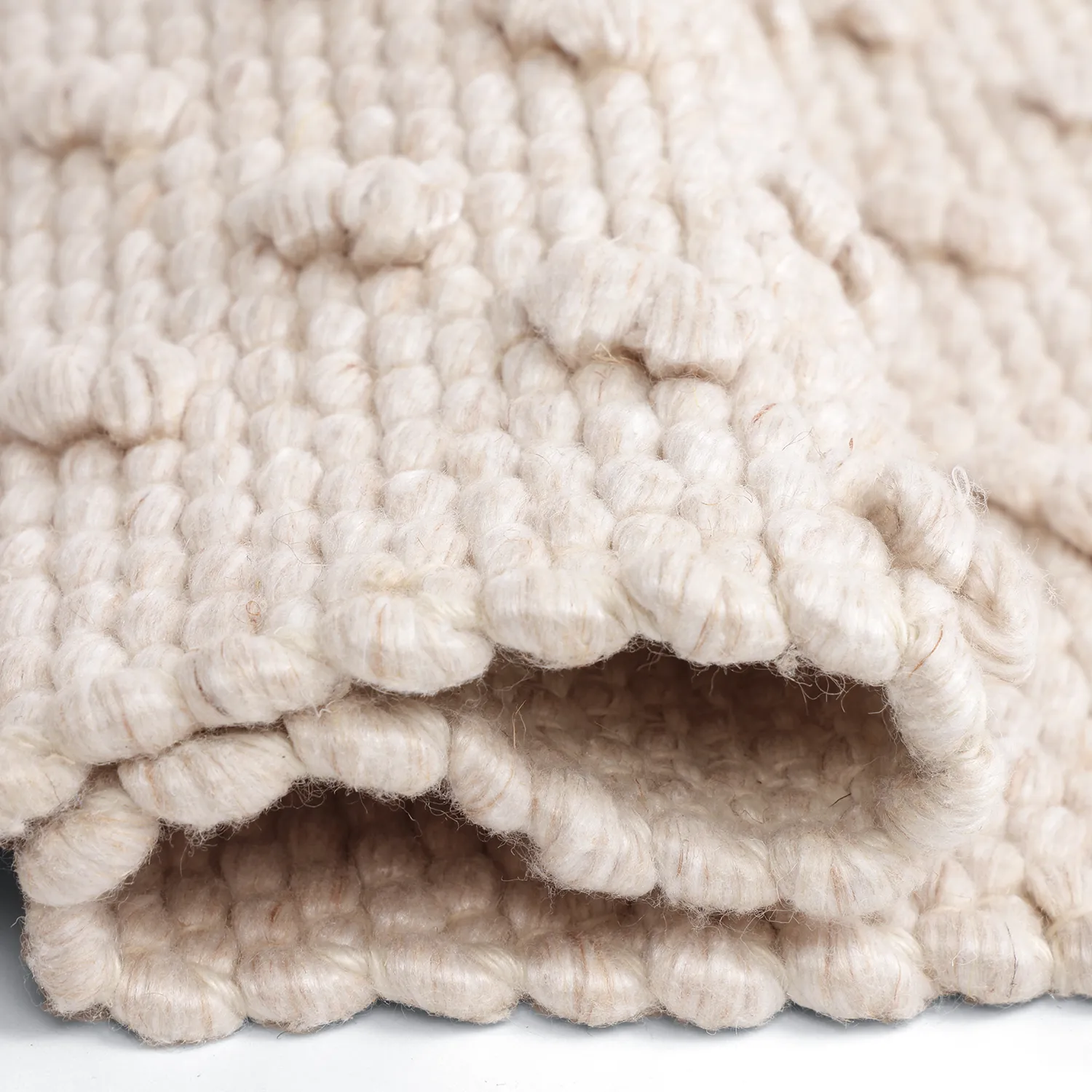 Innendørs/Utendørs tepper - Todi Wool Look (krem)
