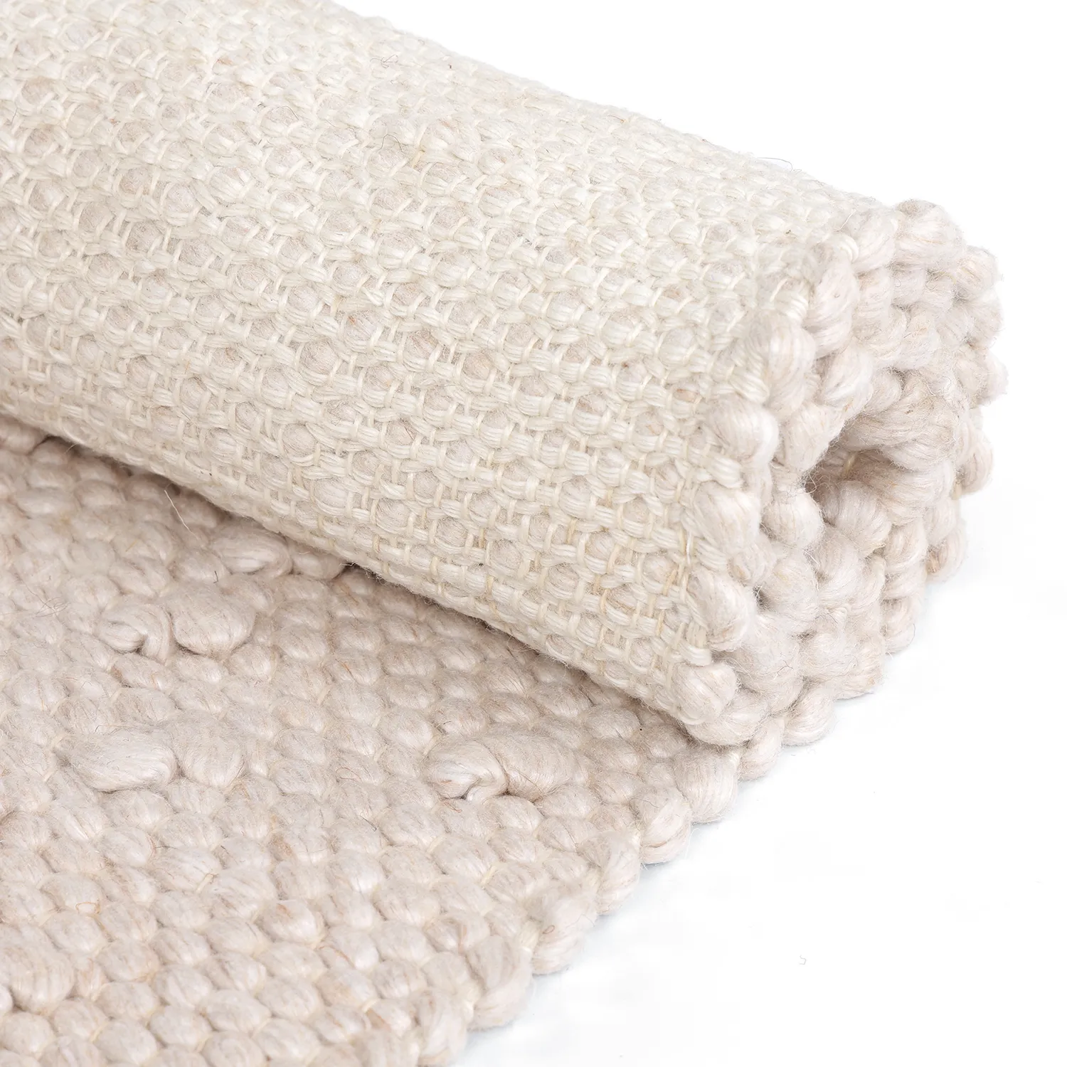 Innendørs/Utendørs tepper - Todi Wool Look (krem)