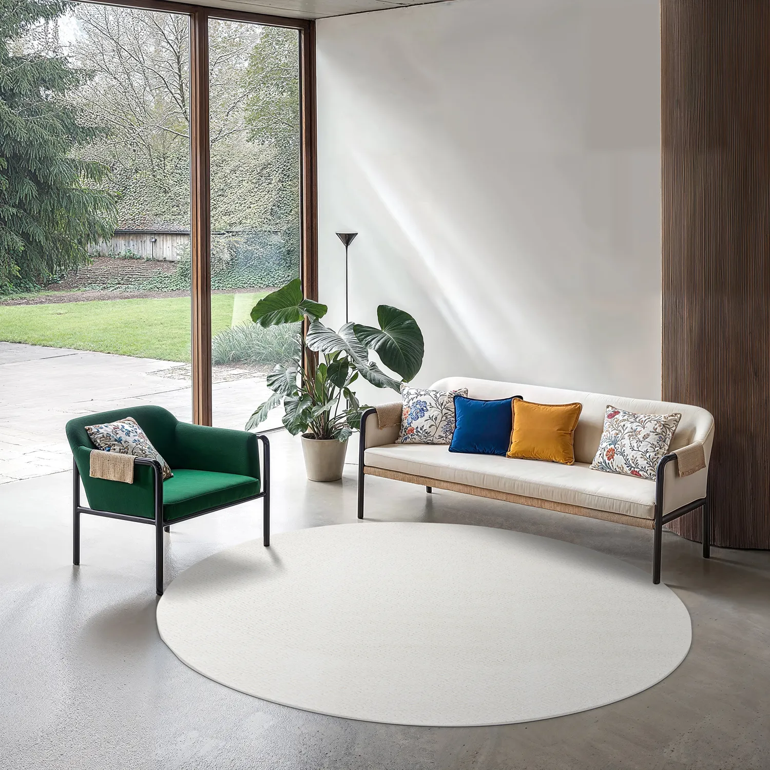 Runde tepper - Indoor/Outdoor Baldwin (cream)