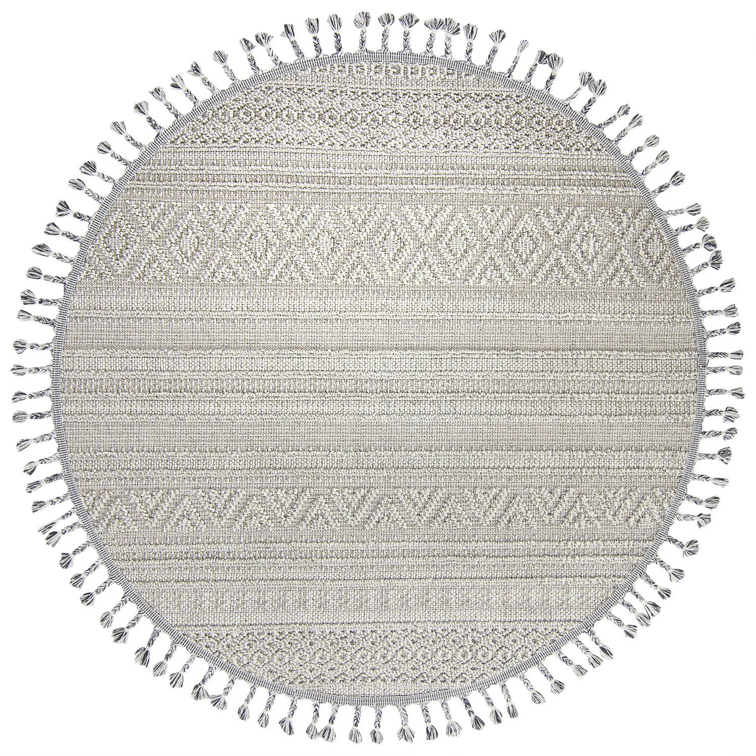 Runde tepper - Indoor/Outdoor Athena (grå)