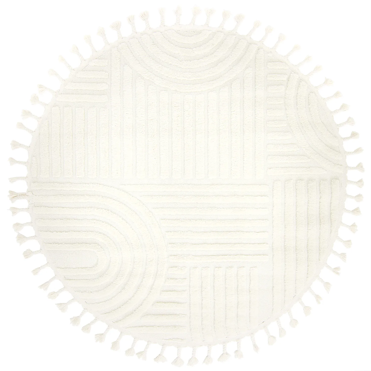 Runde tepper - Campbell (offwhite)