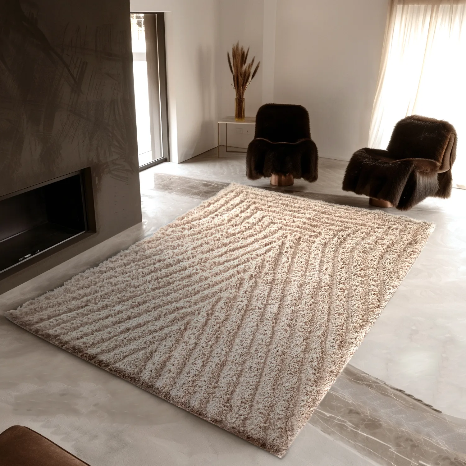 Ryetepper - Indra Natural Cotton Shaggy (beige)