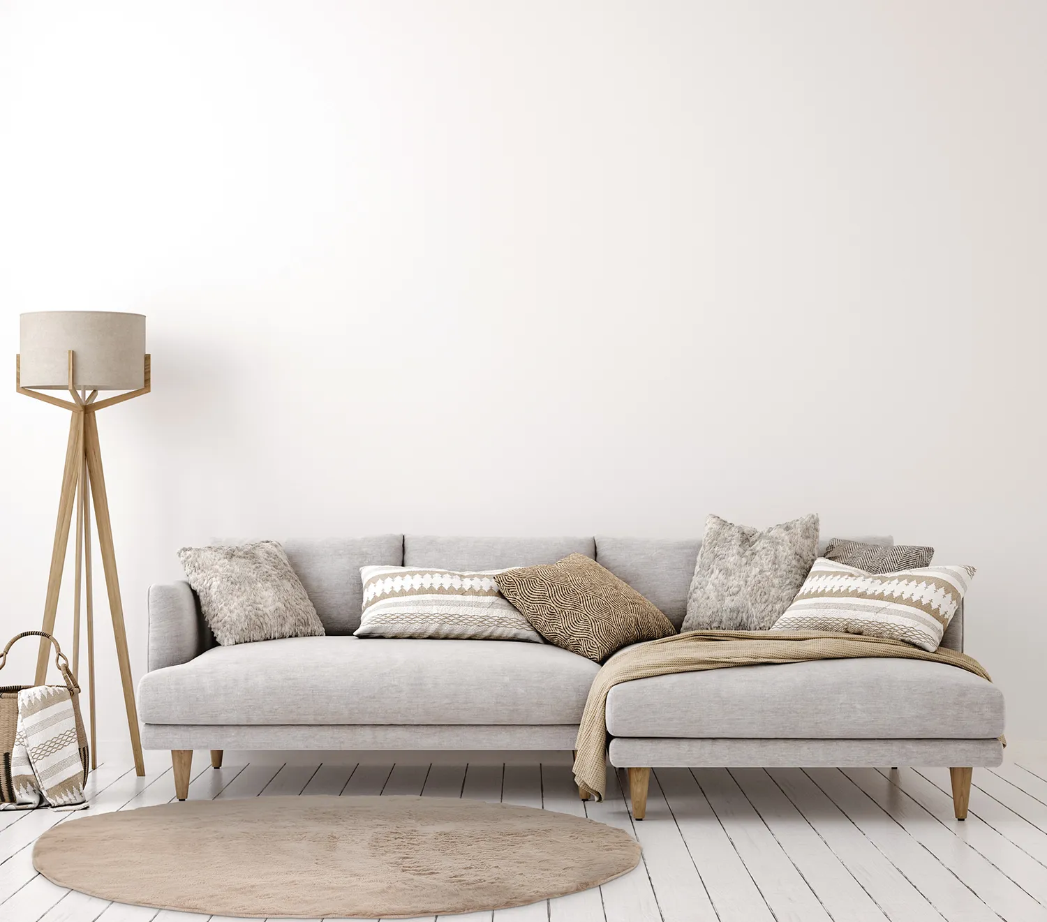 Runde tepper - Cloud Super Soft (taupe)