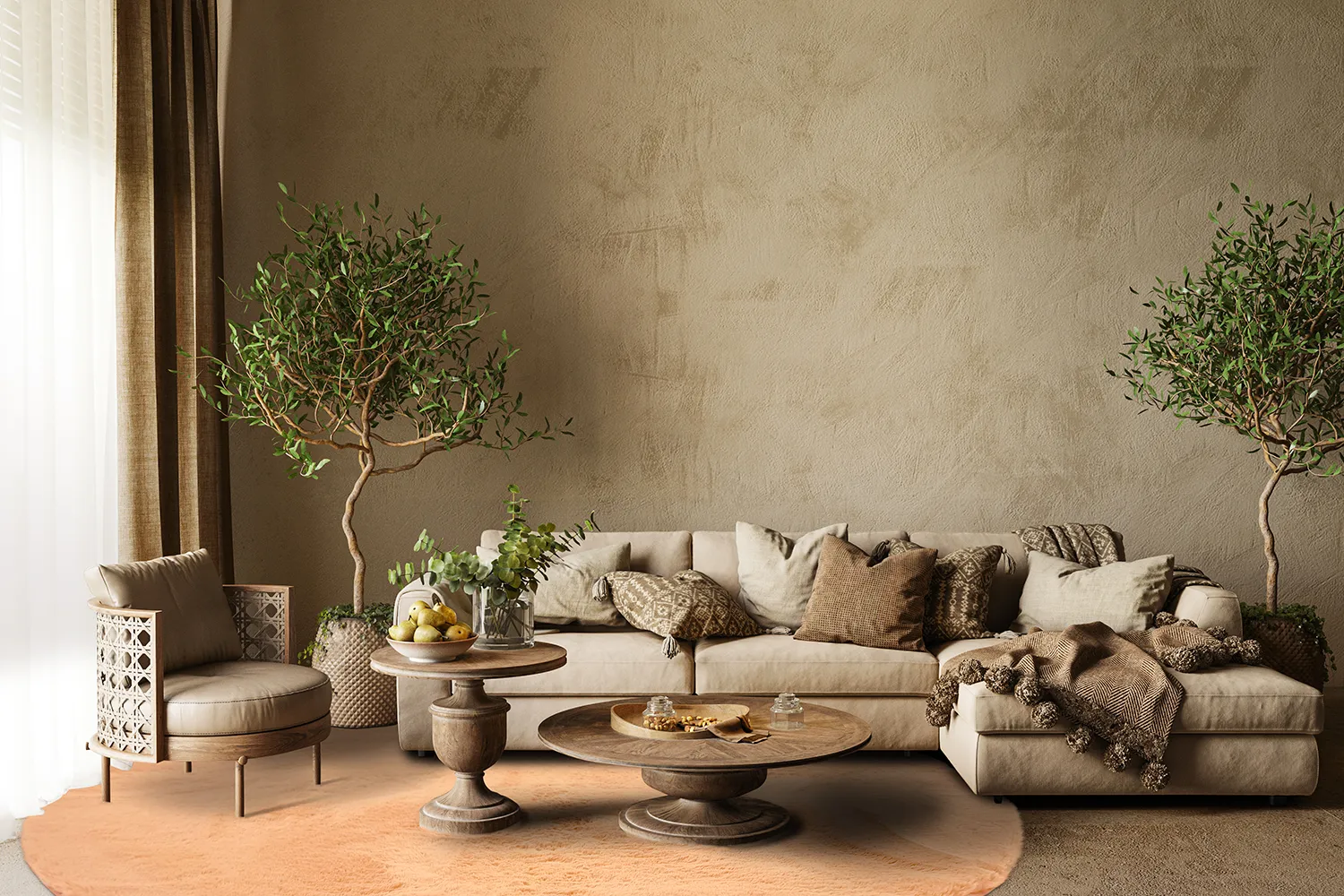 Runde tepper - Cloud Super Soft (terracotta)