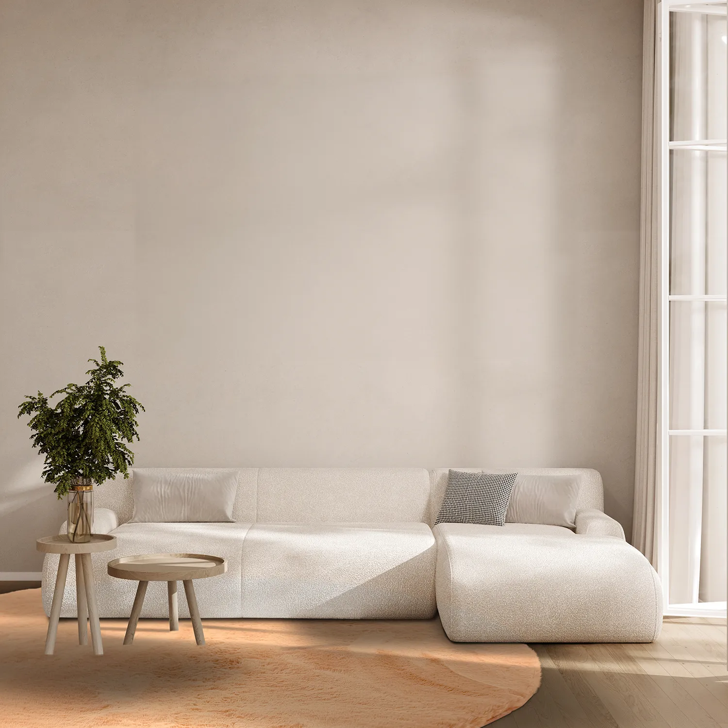 Runde tepper - Cloud Super Soft (terracotta)