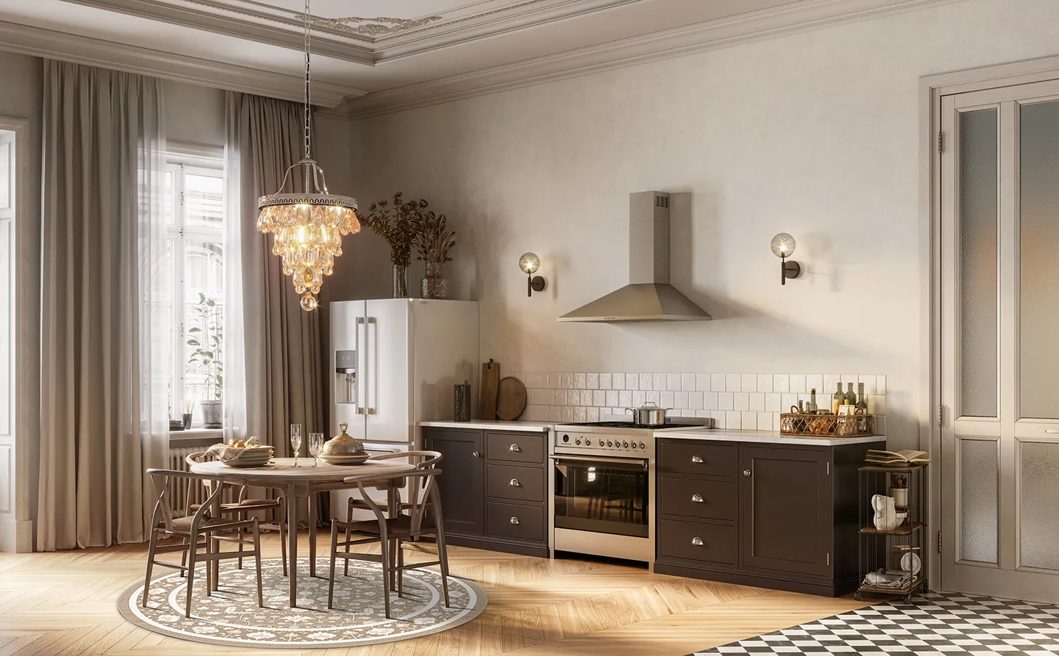 Runde tepper - Ember (beige/offwhite)