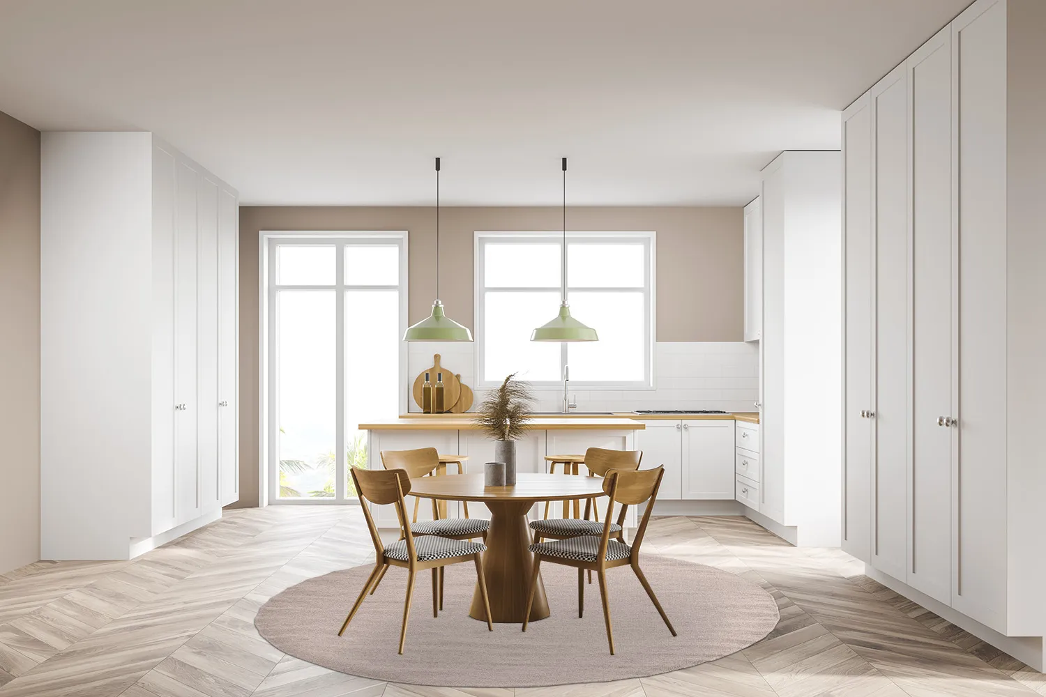 Runde tepper - Hamilton (Silver Grey)