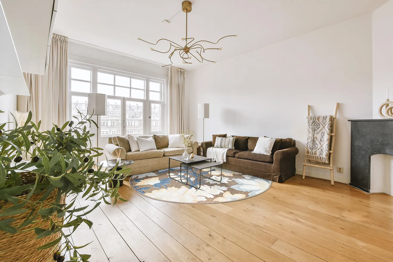 Runde tepper - Indoor/Outdoor Lucca (multi)